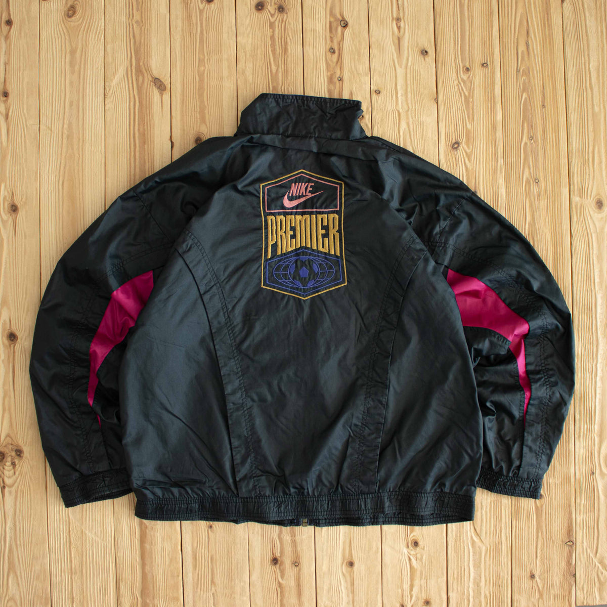 (M/L) Nike Premier Vintage Embroidered Jacket Black