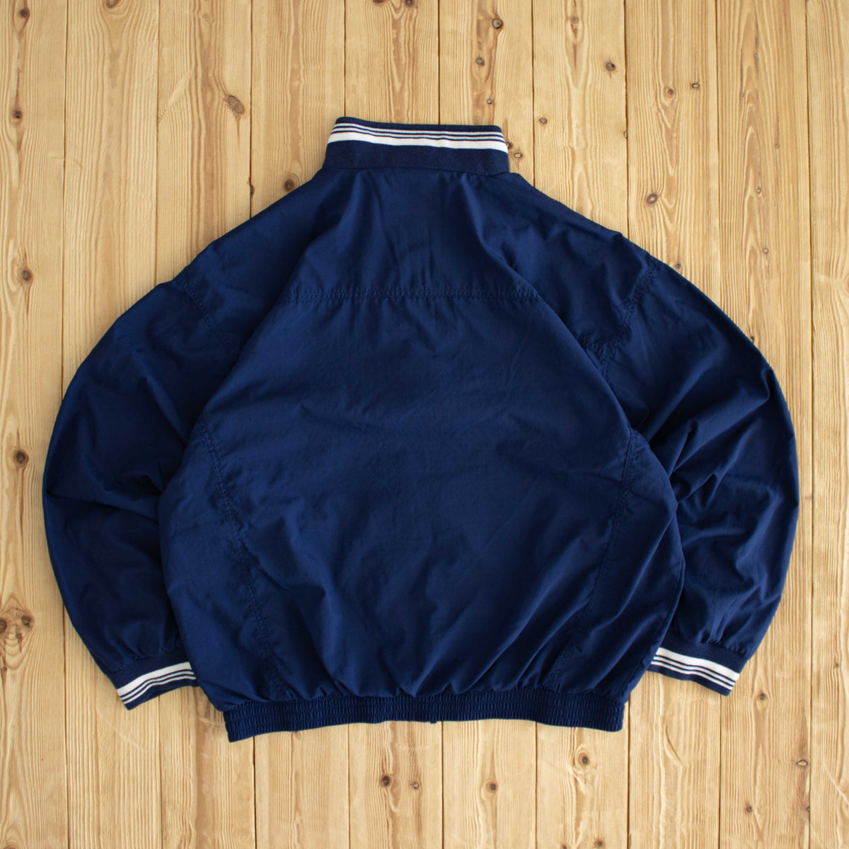 (L) Adidas Vintage Essential Embroidered Jacket Blue