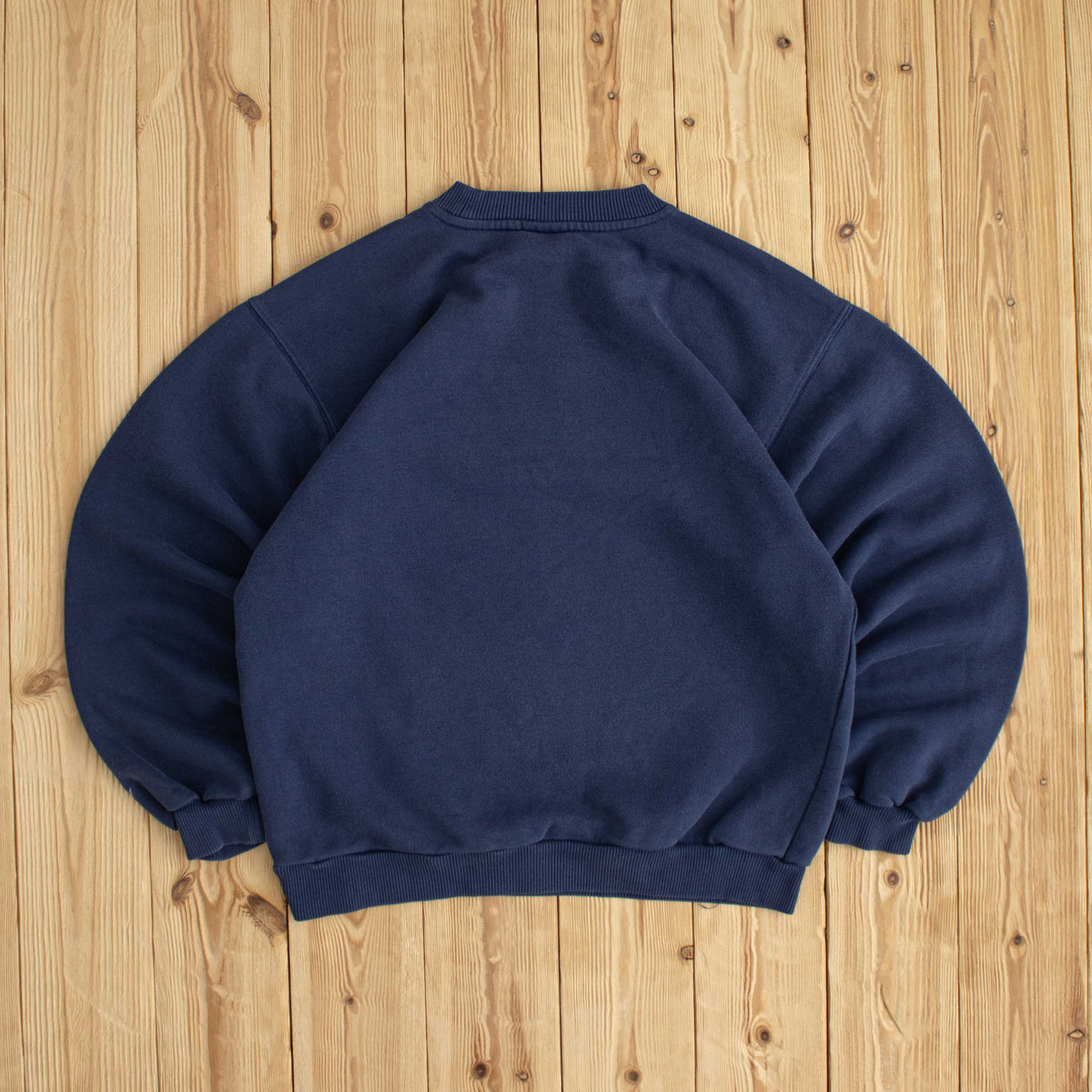 (S/M) Nike Spell Out Vintage Embroidered Sweatshirt Blue