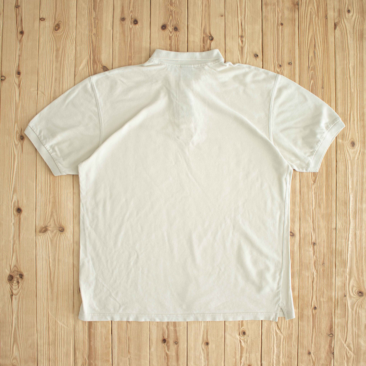 (XL) Nike Vintage Embroidered Polo T-Shirt Beige