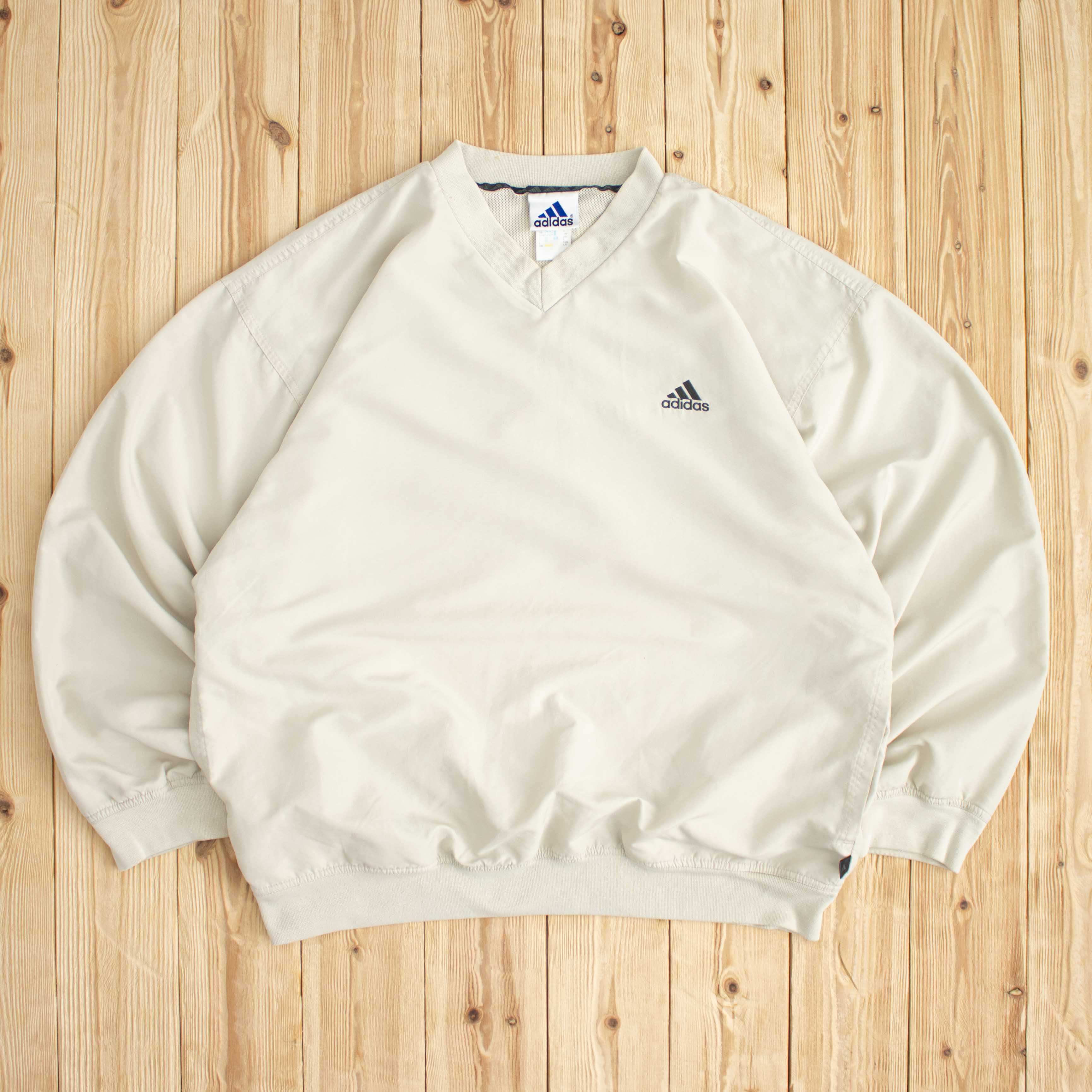 (L/XL) Vintage Adidas Essential Embroidered Windbreaker