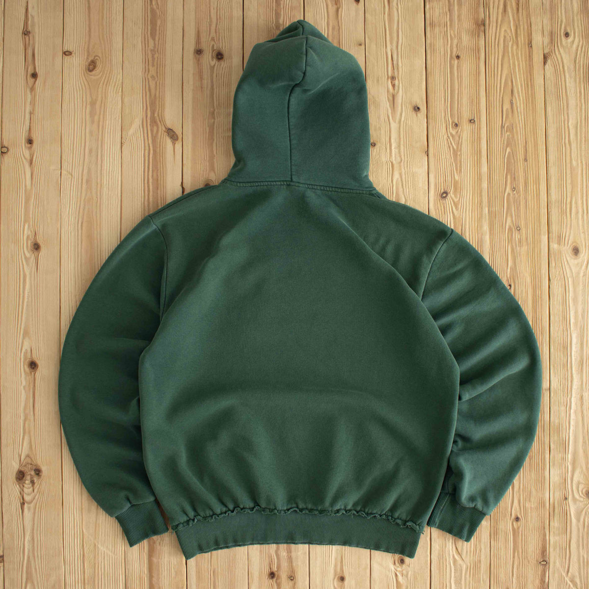 (L) Abercrombie & Fitch New York Vintage Embroidered Hoodie Green