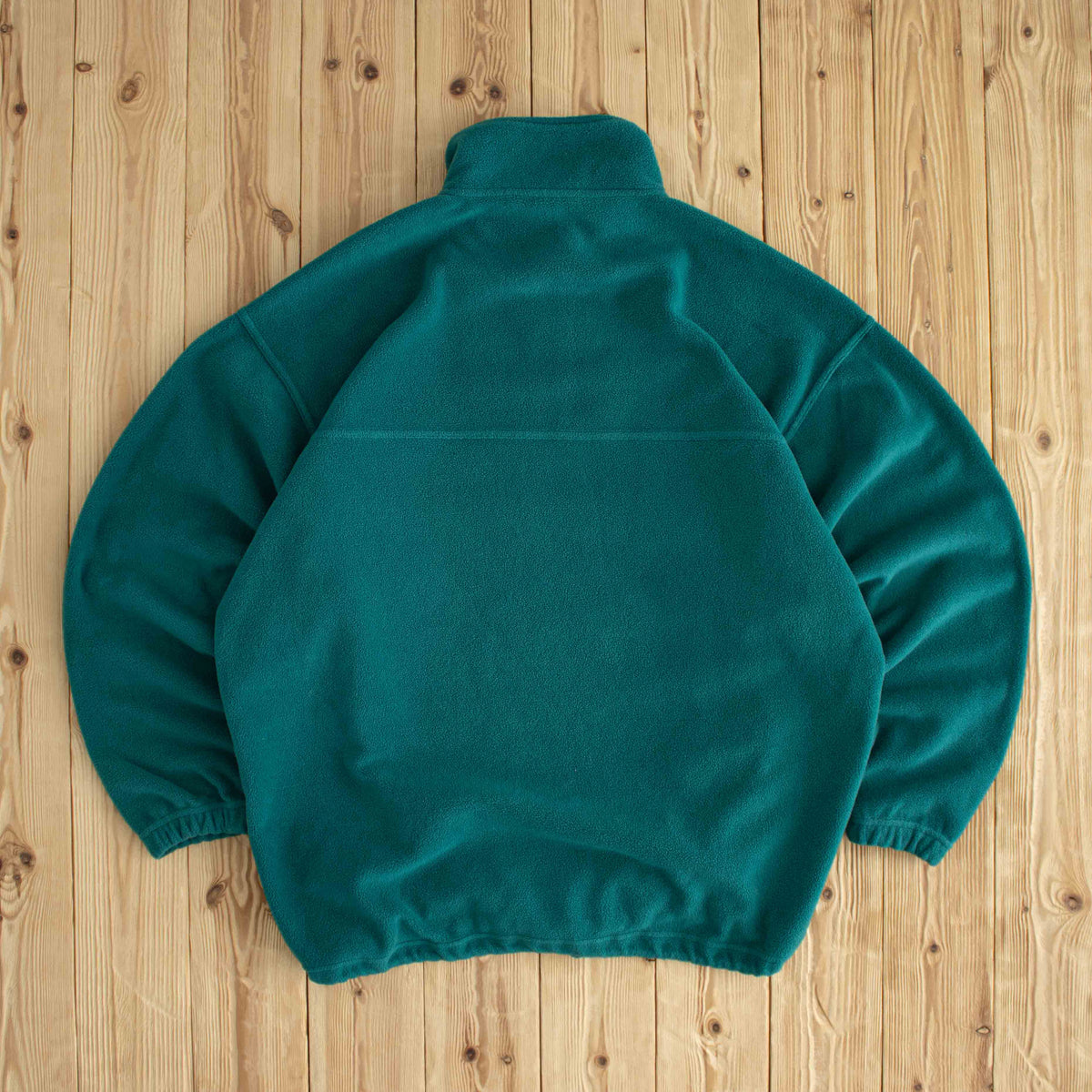 (XL) Adidas Vintage Embroidered Fleece Quarter-Zip Blue Green