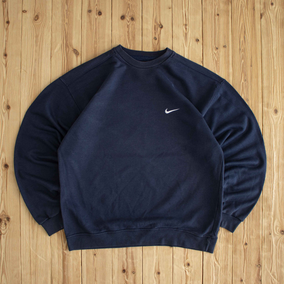 (XL) Nike Essential Vintage Embroidered Sweatshirt Blue