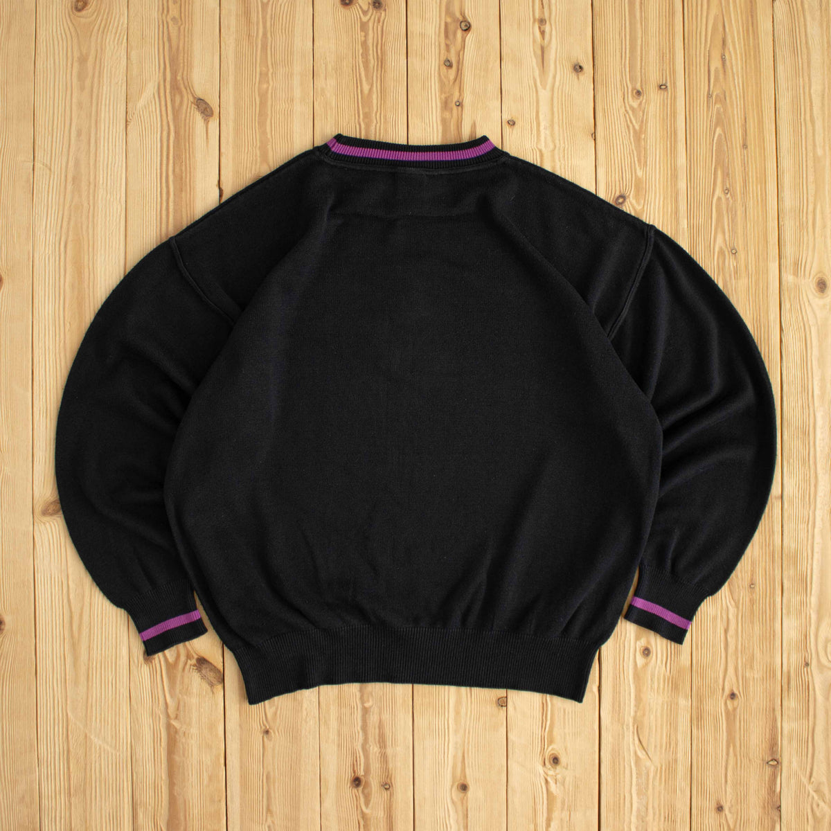 (M) Puma Cricket Vintage Embroidered Sweater Black