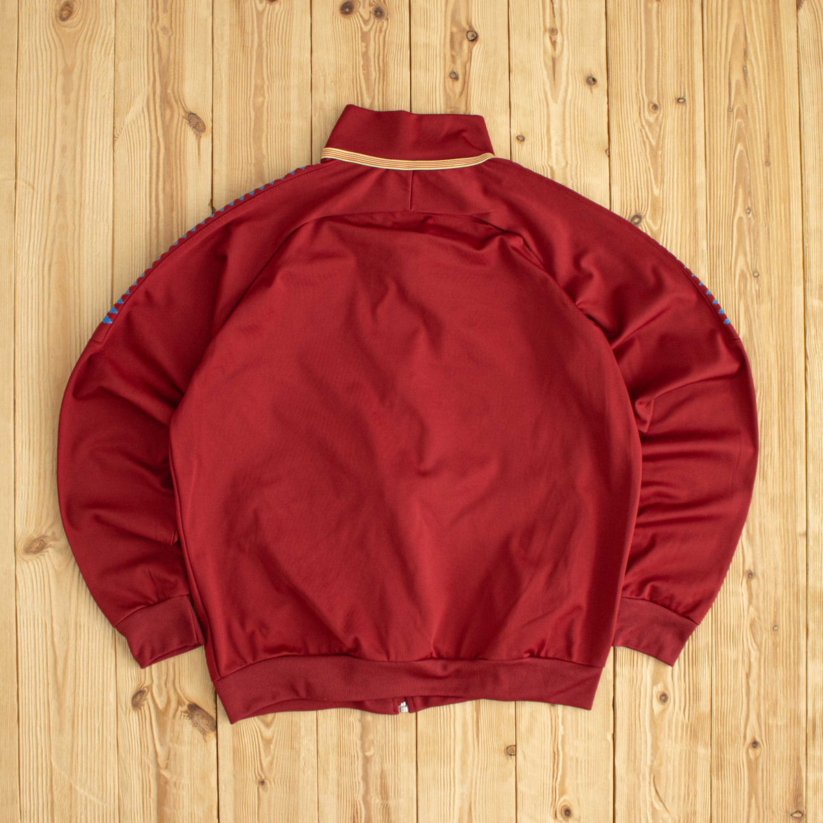 (S/M) Nike F.C. Barcelona Embroidered Full-Zip Sweatshirt Red