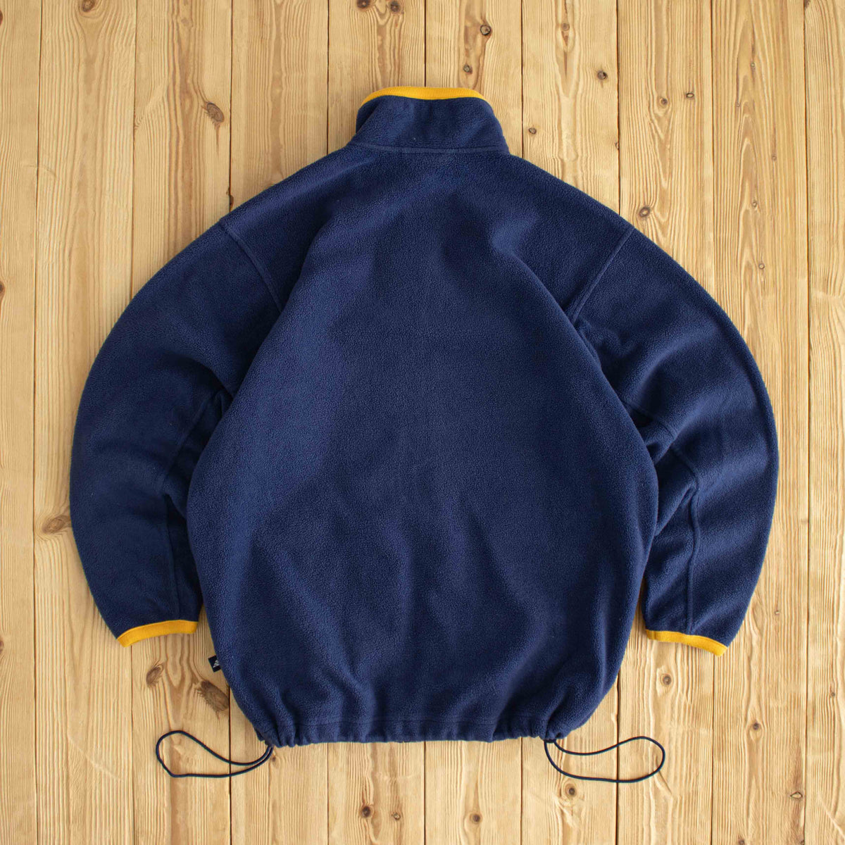 (M) Adidas Vintage Embroidered Fleece Full-Zip Sweatshirt Blue