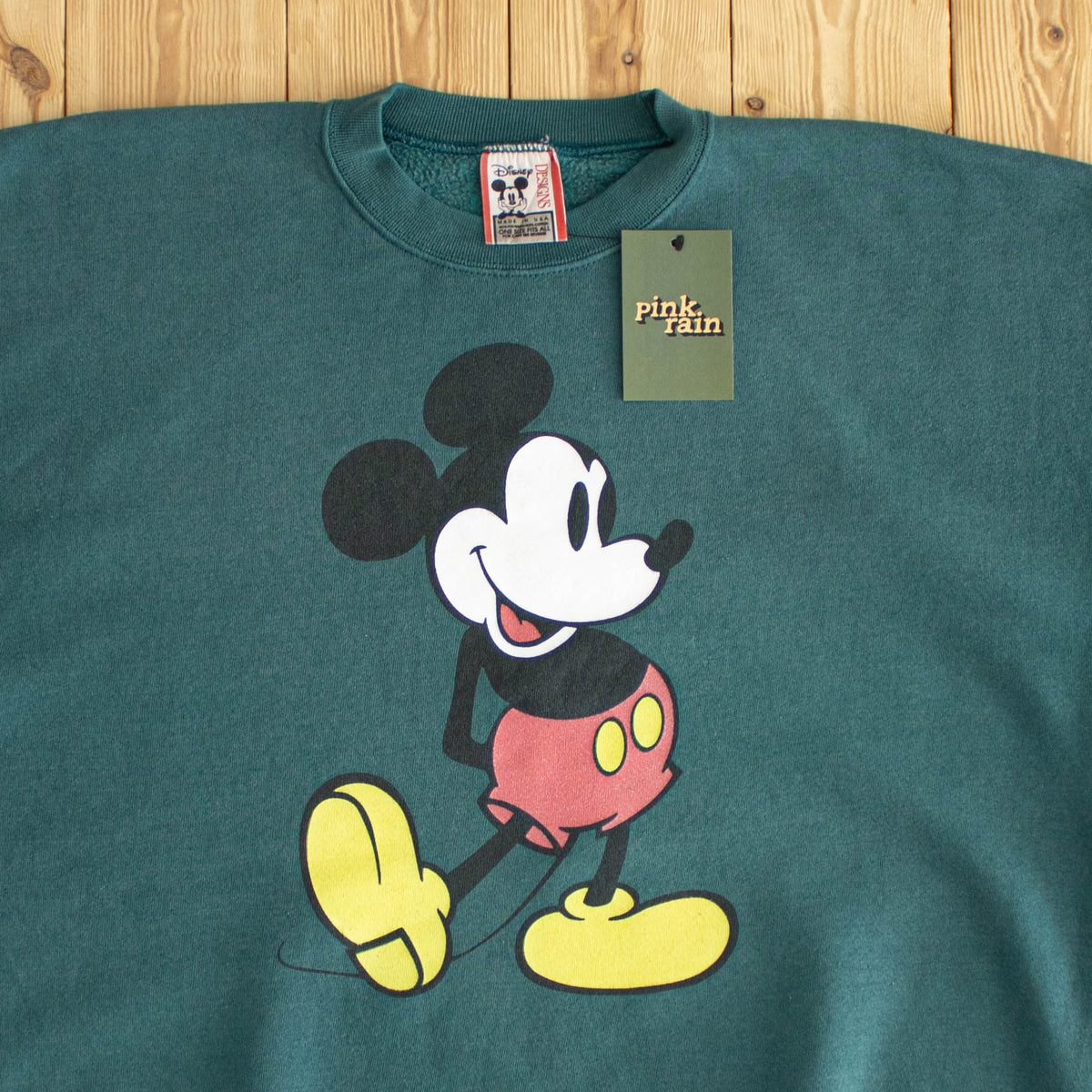 (XL) Disney Mickey Mouse Vintage Sweatshirt Green