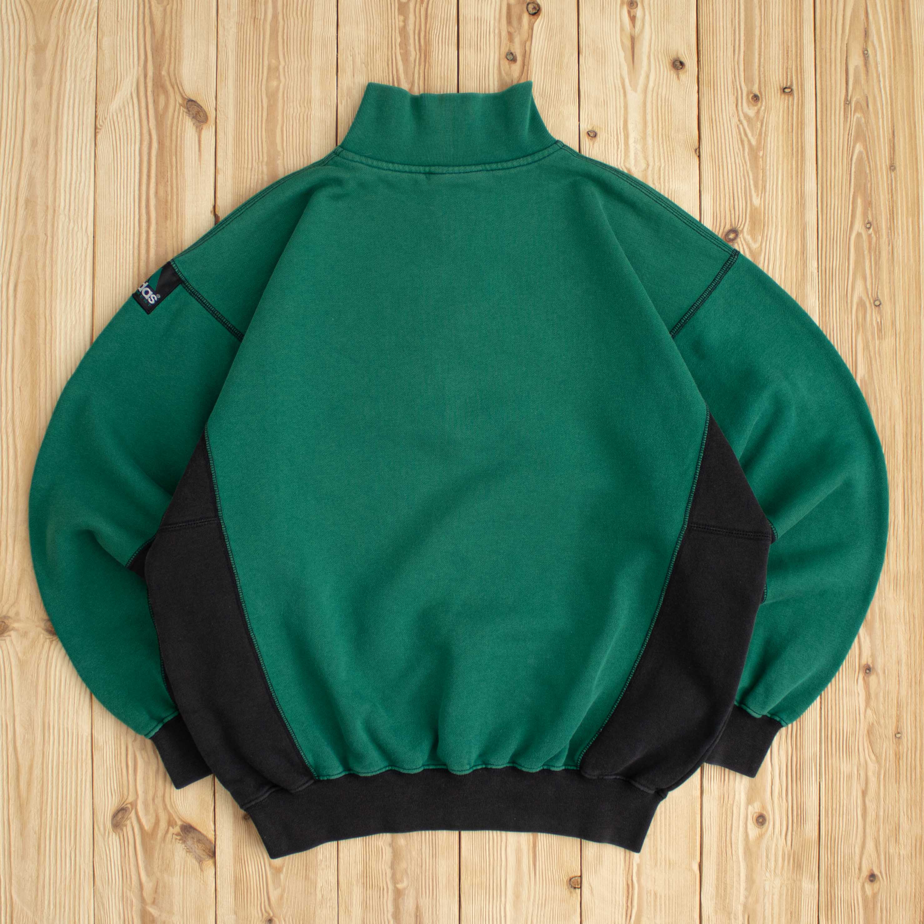 (M) Vintage Adidas Equipment Embroidered Quarter-Zip Sweatshirt