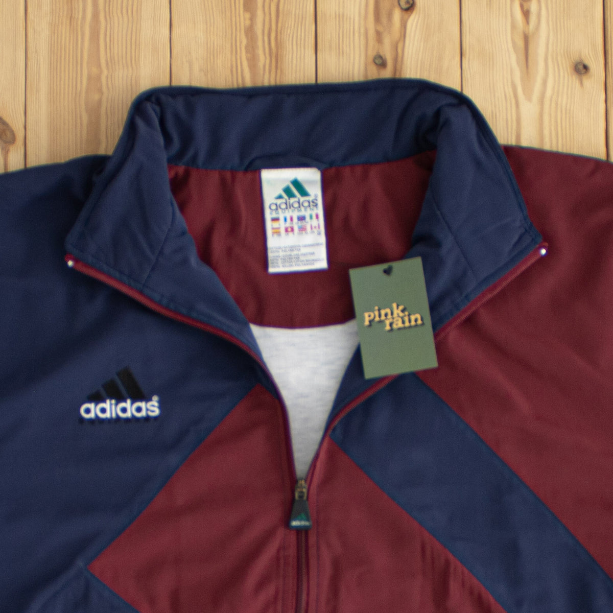 (XL) Adidas Equipment Vintage Embroidered Jacket Red Blue