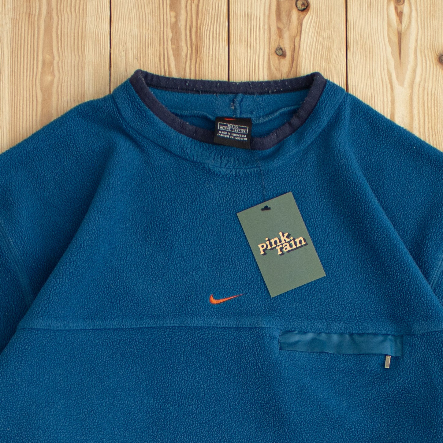 (S) Vintage Nike Swoosh Embroidered Fleece Sweatshirt