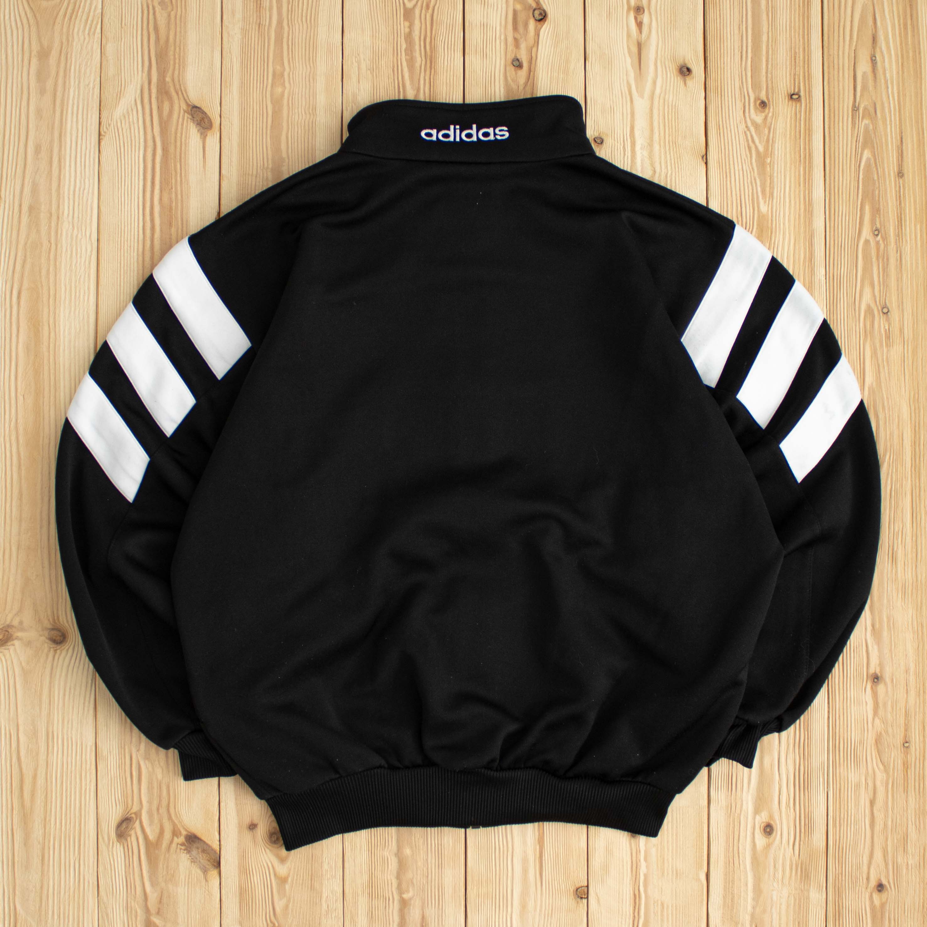 (M) Vintage Adidas Embroidered Full-Zip Sweatshirt