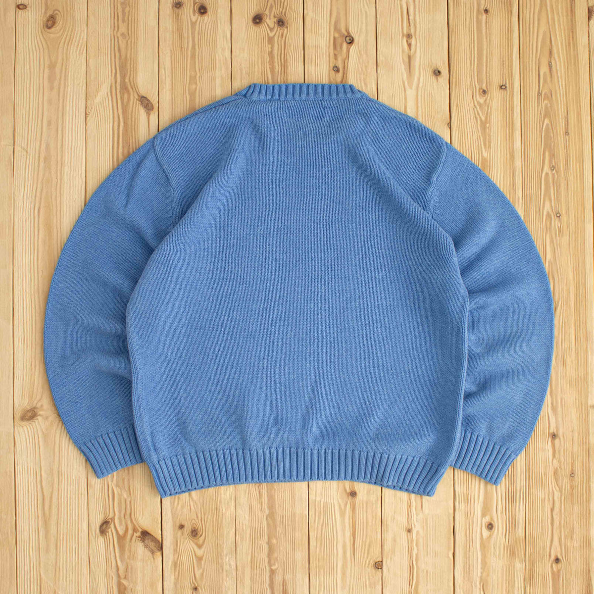 (S) Chaps Ralph Lauren Vintage Embroidered Sweatshirt Blue