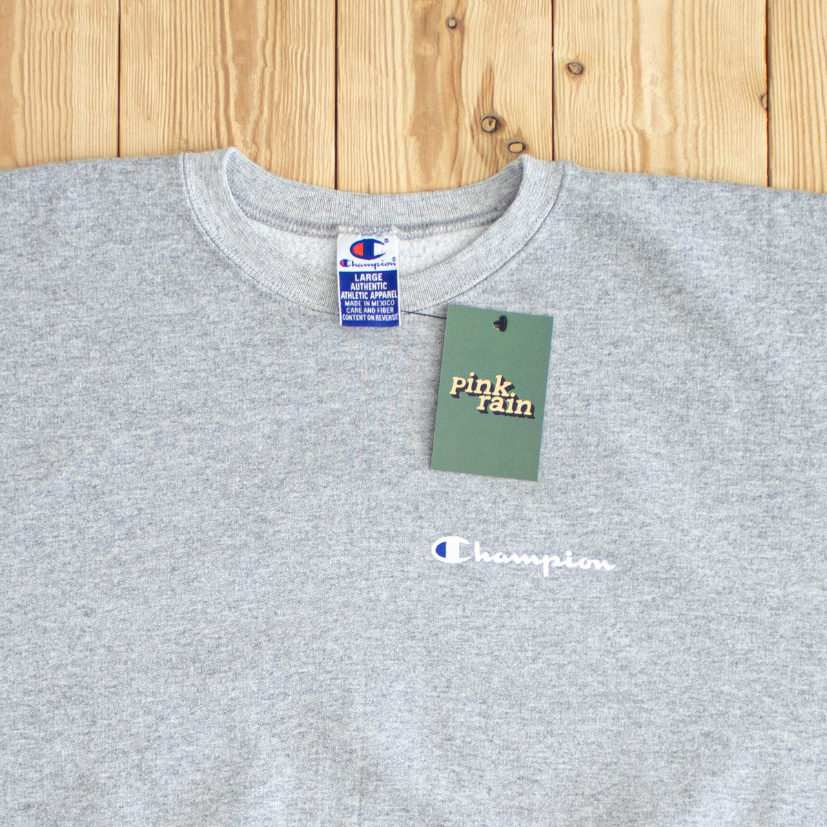 (L) Champion Vintage Essential Sweatshirt Gray