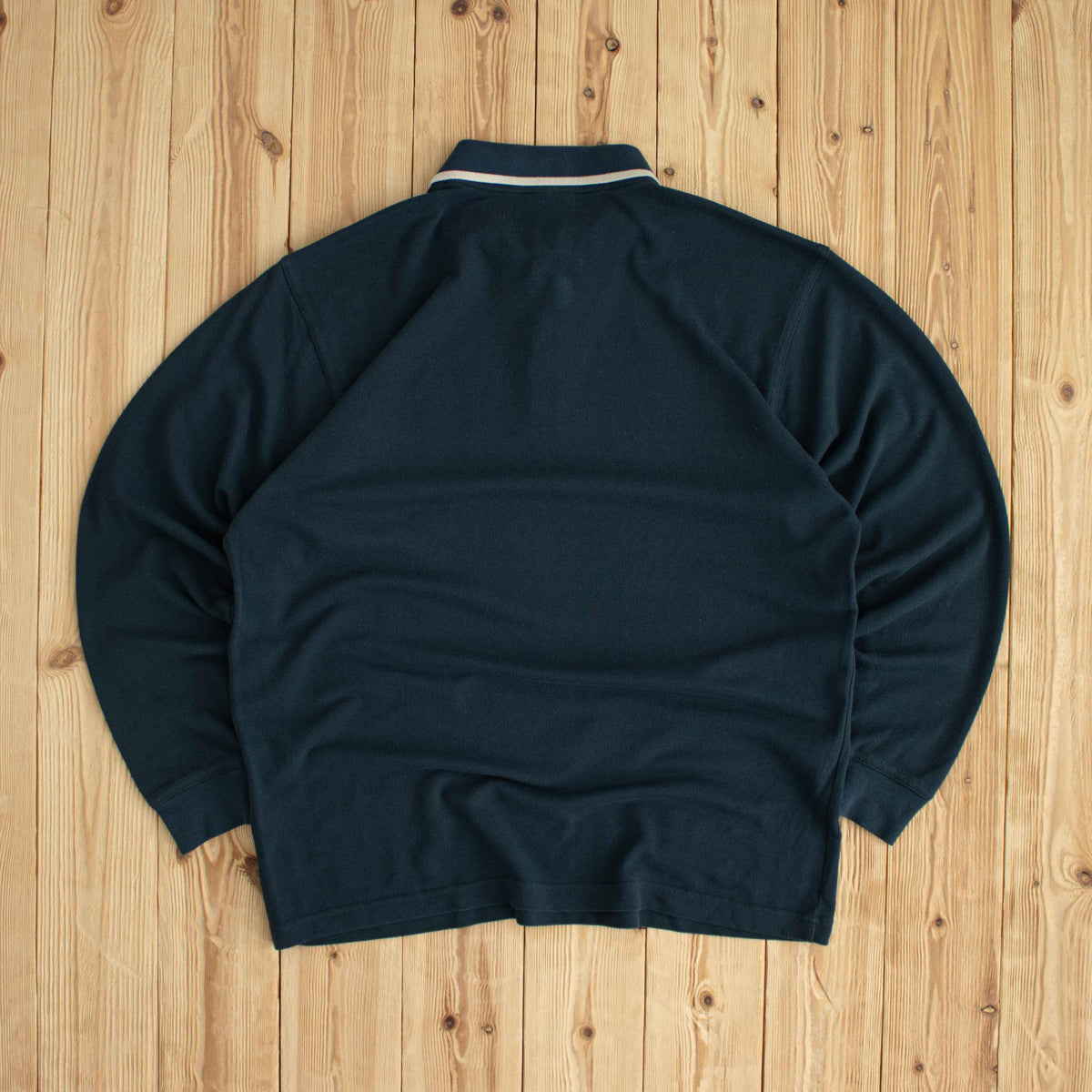 (M/L) Adidas Vintage Essential Embroidered Long Sleeve Blue Green