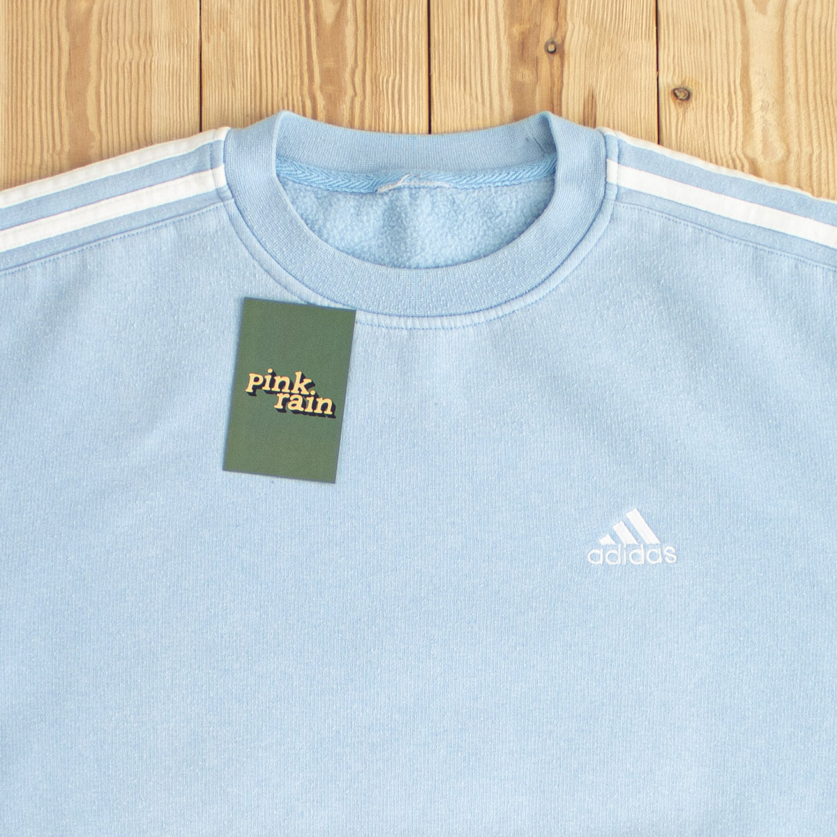 (M) Adidas Vintage Essential Embroidered Sweatshirt Blue
