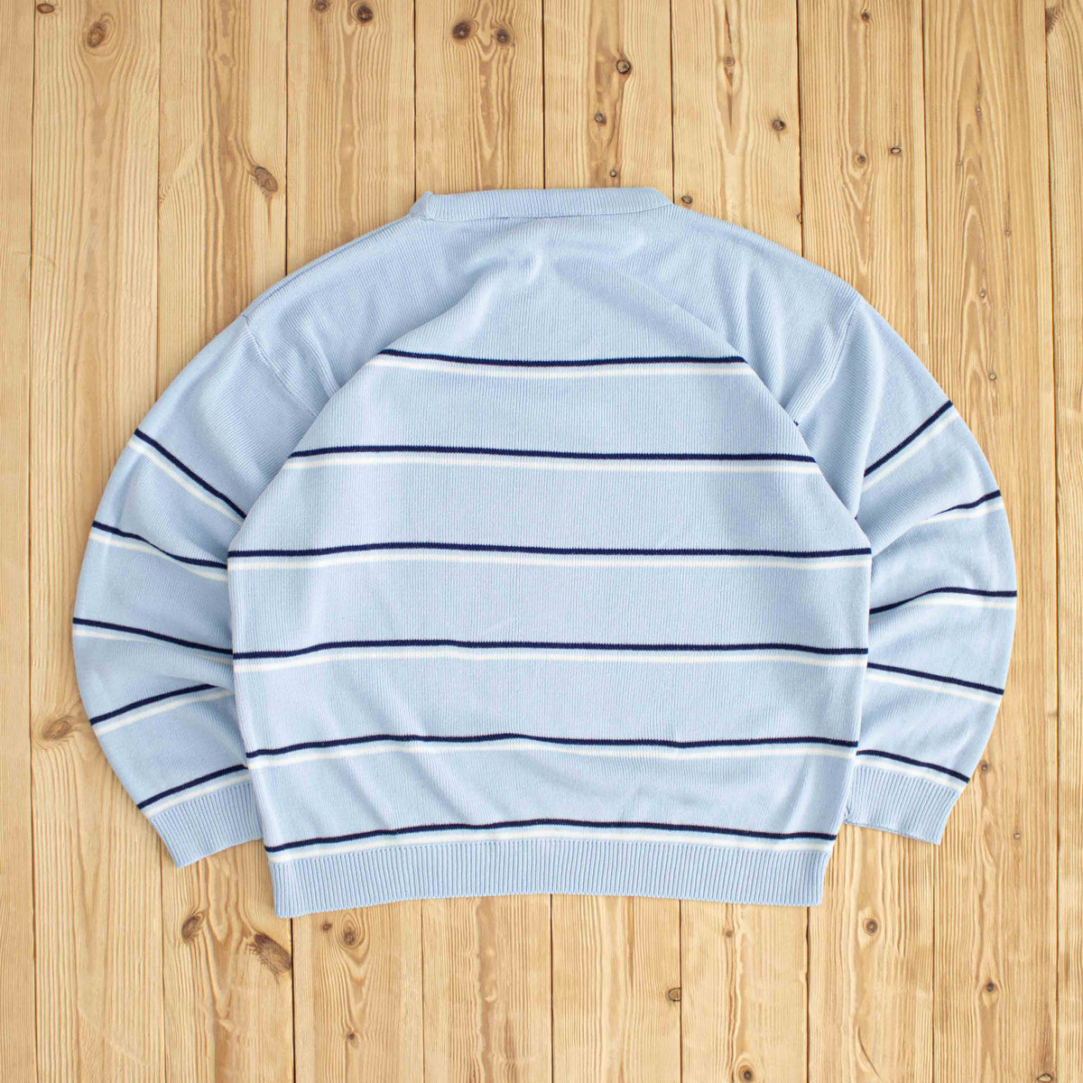 (M) Lacoste Vintage Essential Embroidered Sweater Blue