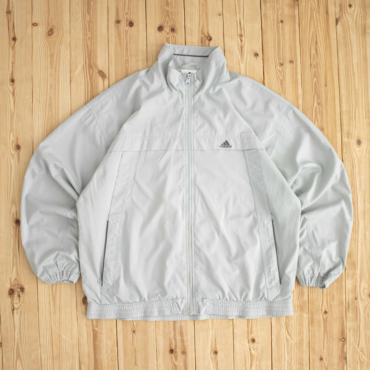 (XL) Adidas Vintage Essential Embroidered Jacket Gray