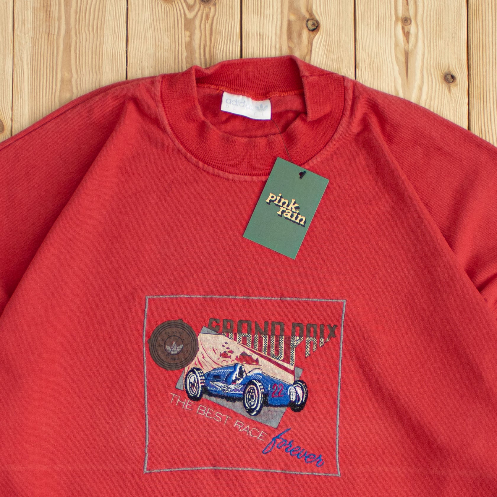 (L) Vintage Adidas Grand Prix Embroidered Sweatshirt