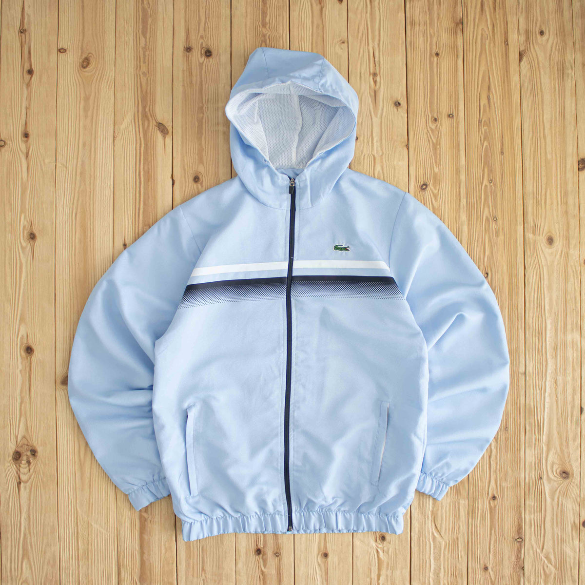 (M) Lacoste Sport Embroidered Jacket Blue