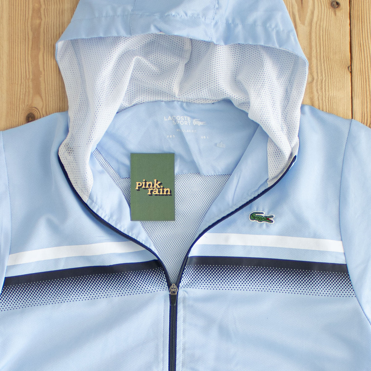 (M) Lacoste Sport Embroidered Jacket Blue