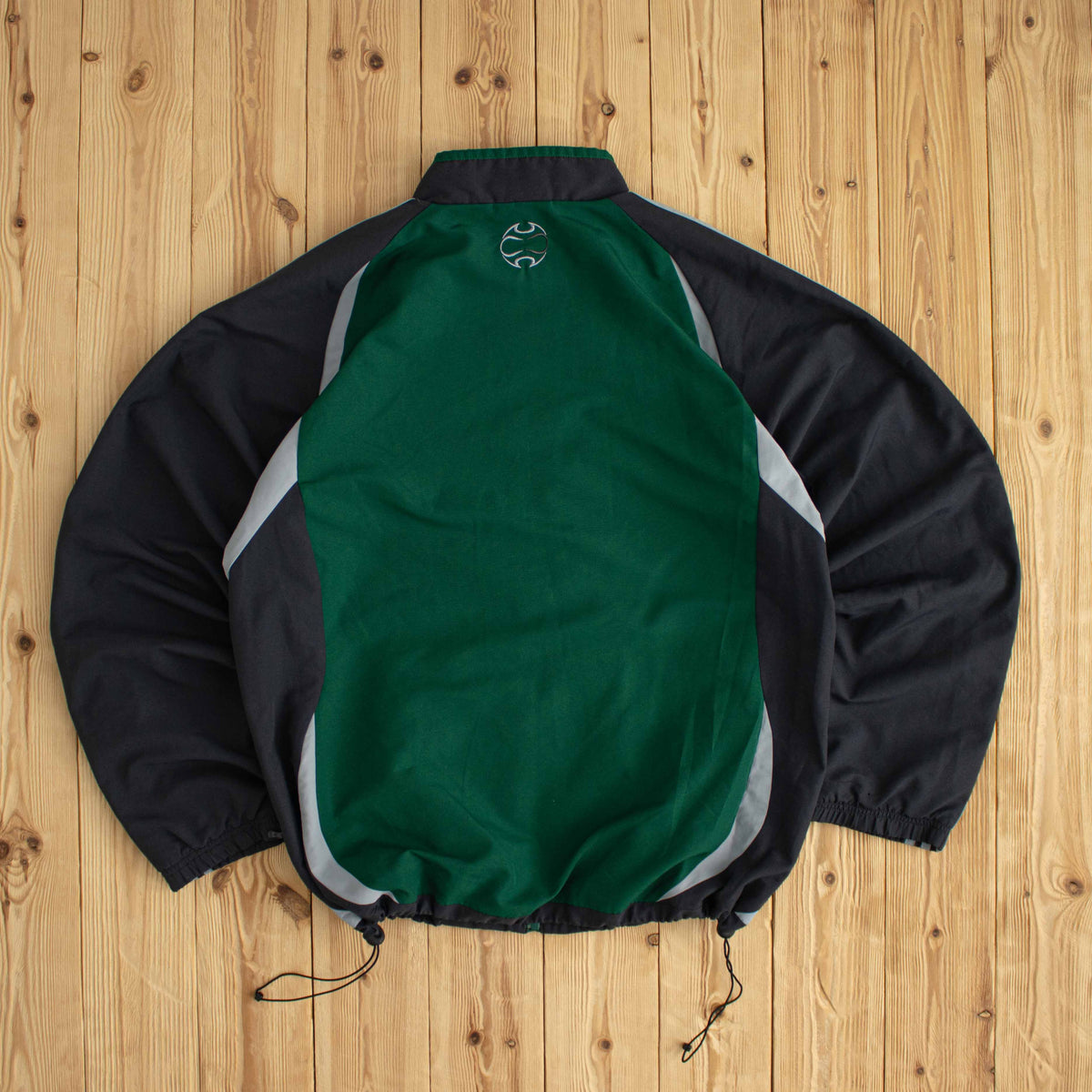 (L) Adidas Vintage Embroidered Jacket Green