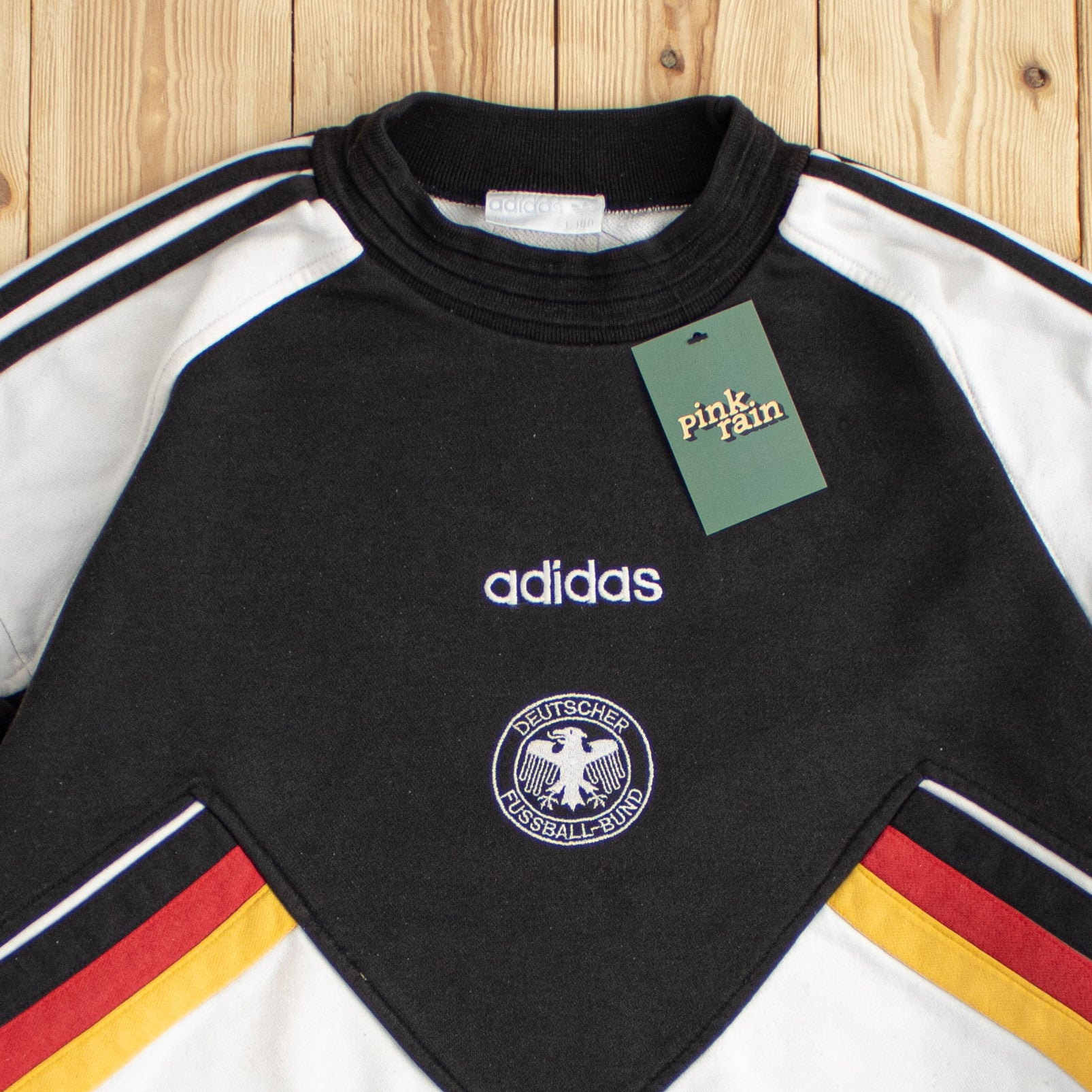 (M) 1994 Adidas Deutscher Fusball-Bund Embroidered Sweatshirt