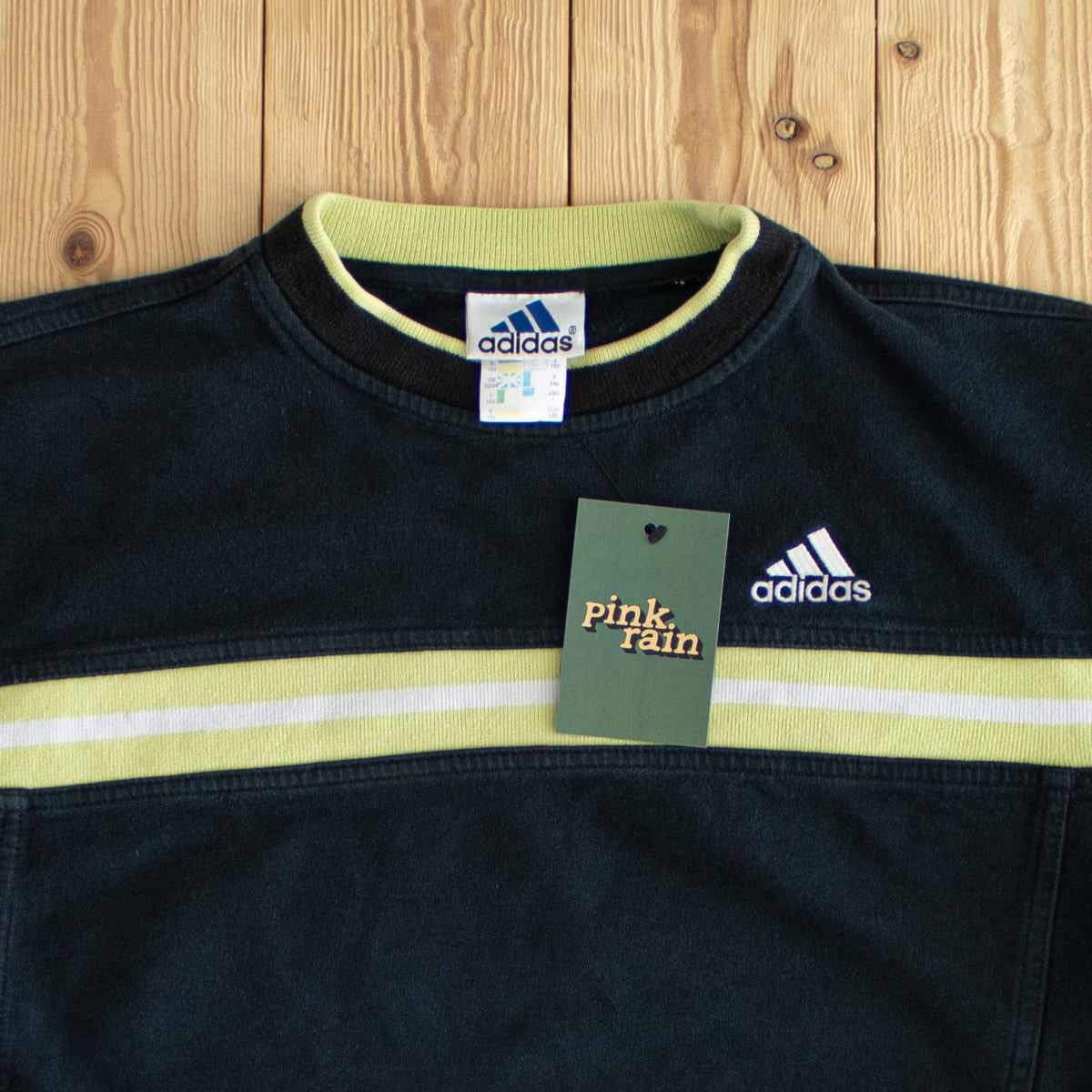 (S) Adidas Vintage Essential Embroidered Sweatshirt Black