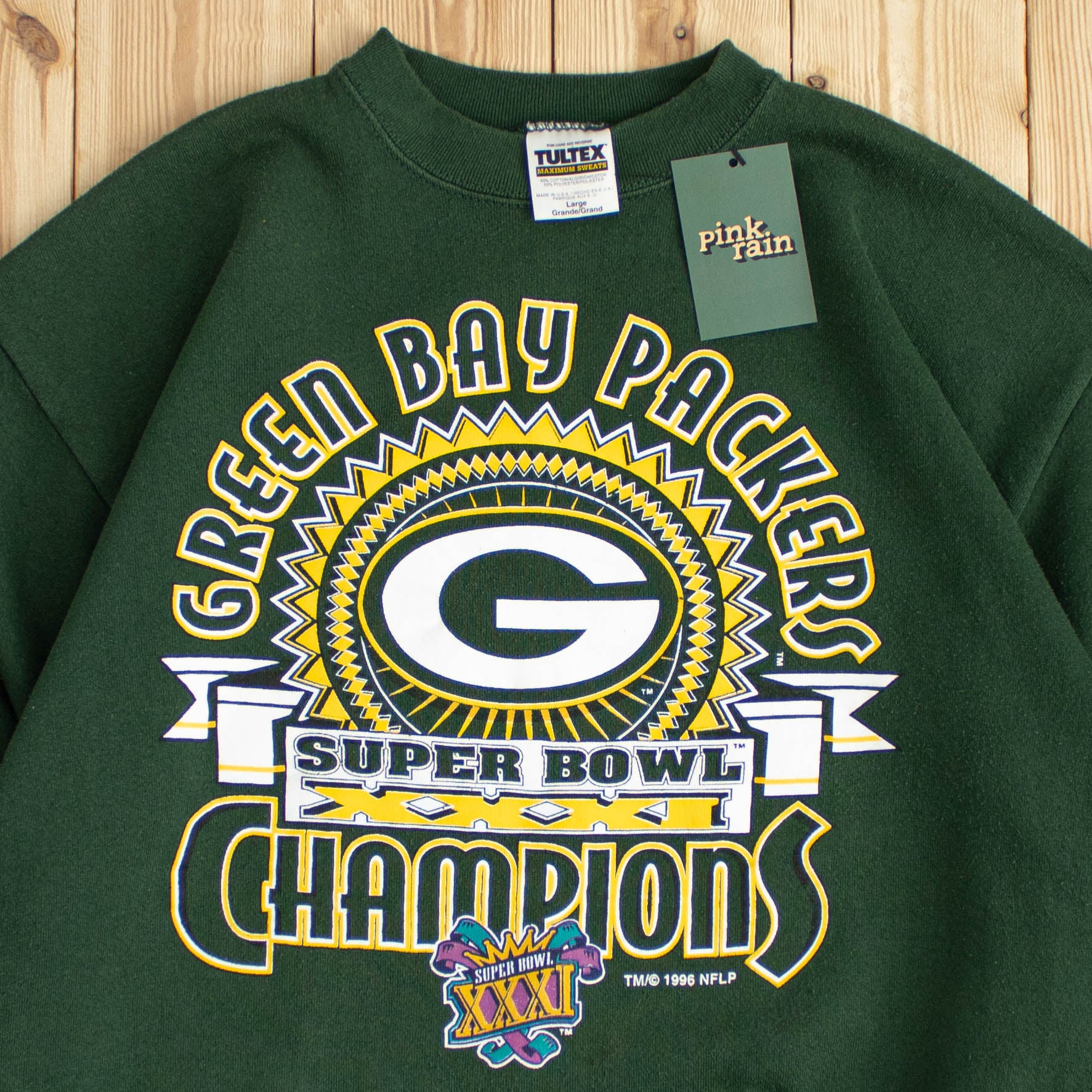 (M) 1996 Tultex Green Bay Packers Champions Sweatshirt