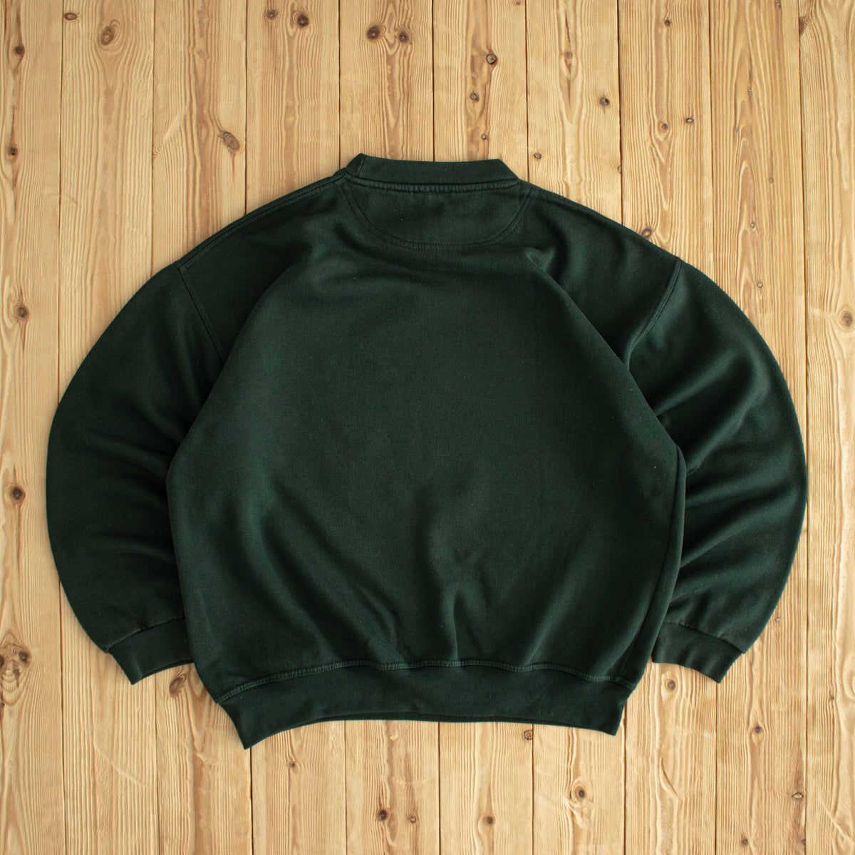 (M/L) Reebok Vintage Essential Embroidered Sweatshirt Green