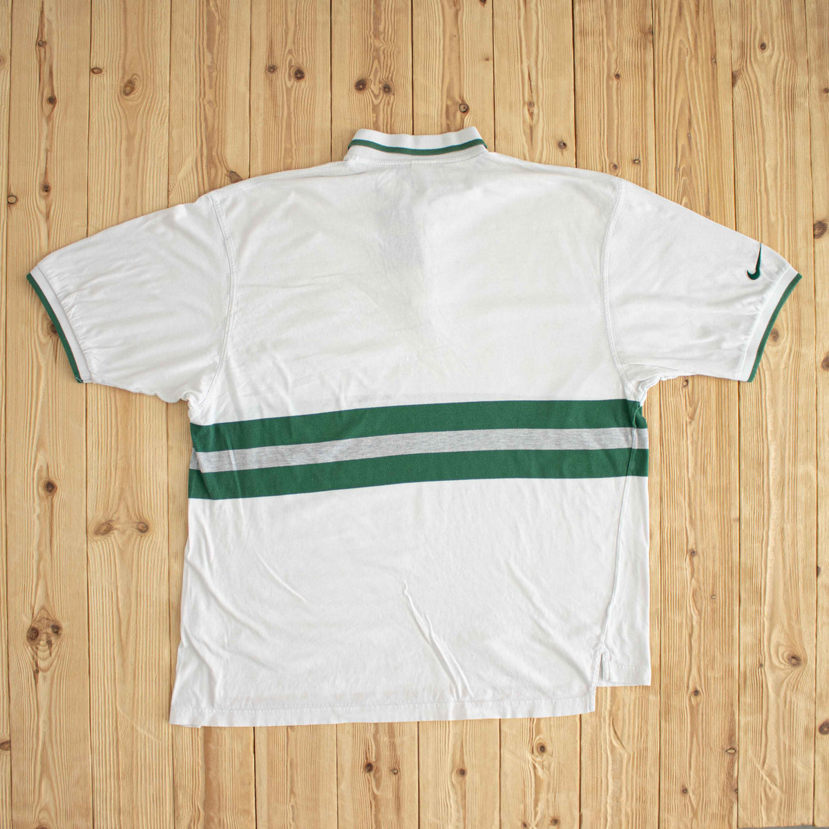 (XL) Nike Vintage Essential Embroidered Polo T-Shirt White