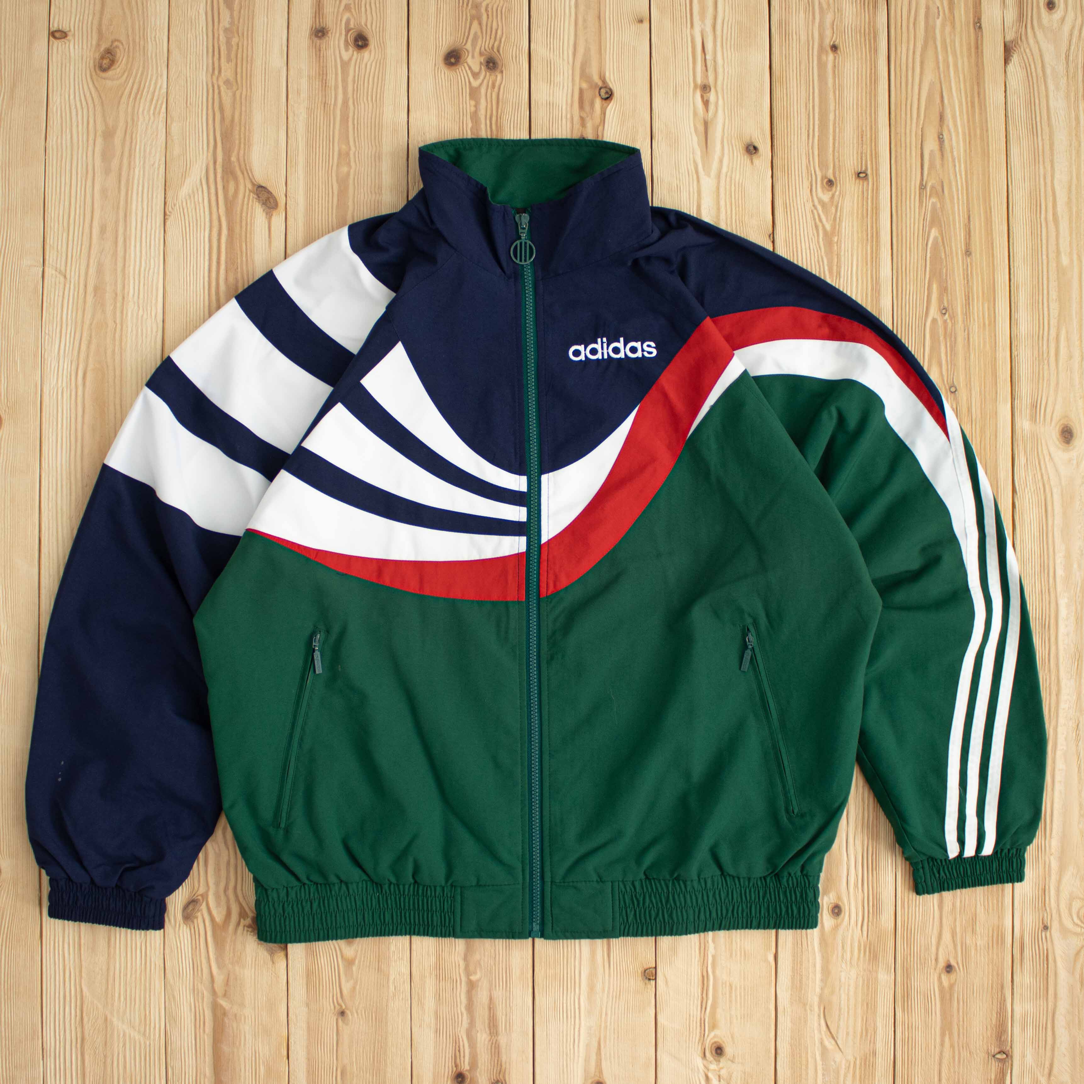 (L) Vintage Adidas Embroidered Jacket