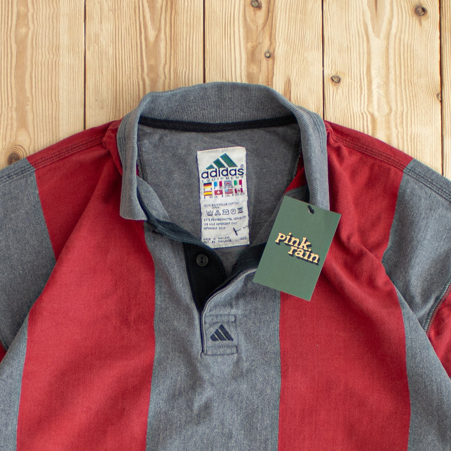 (M) Vintage Adidas Equipment Embroidered Polo Shirt