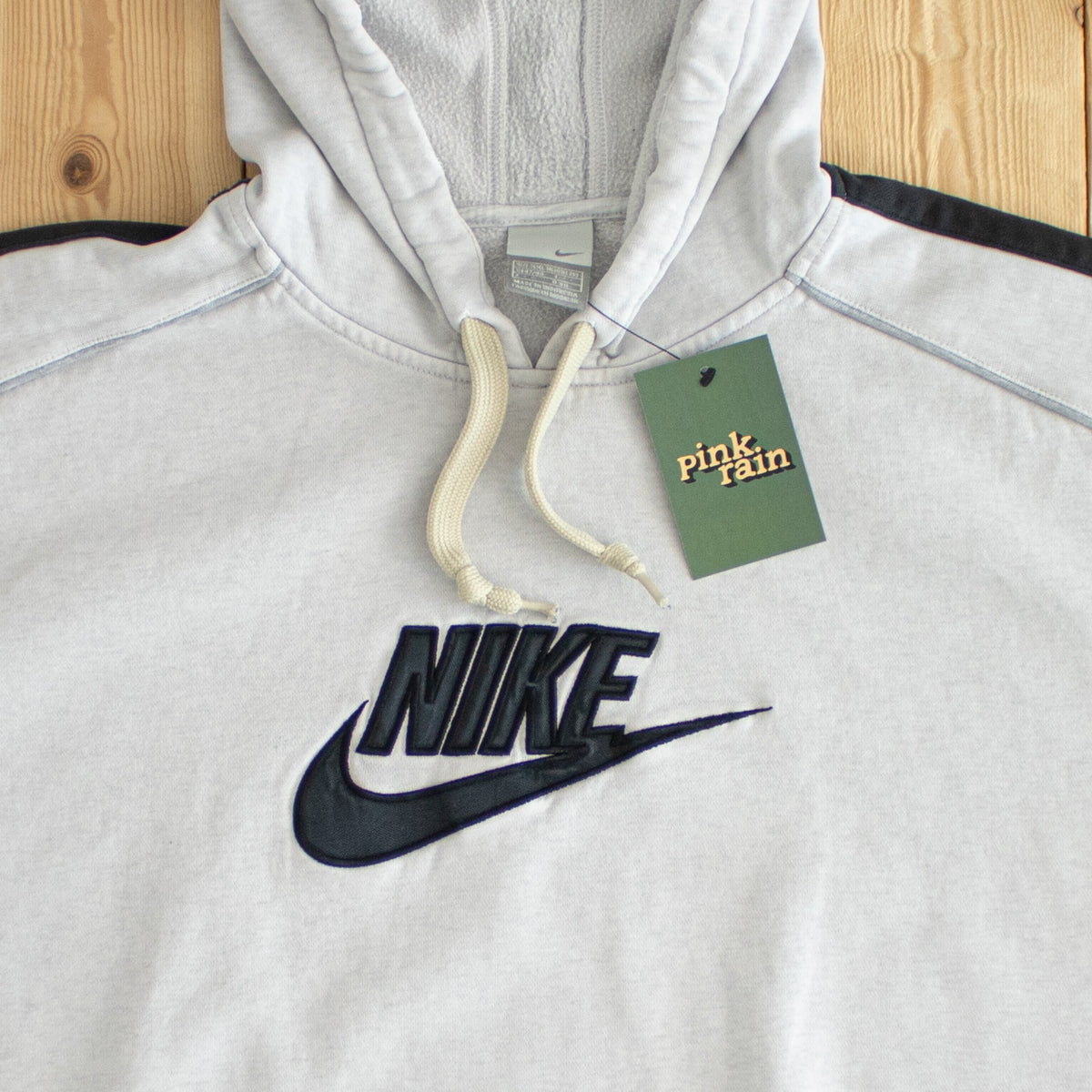 (XL) Nike Vintage Embroidered Hoodie Gray