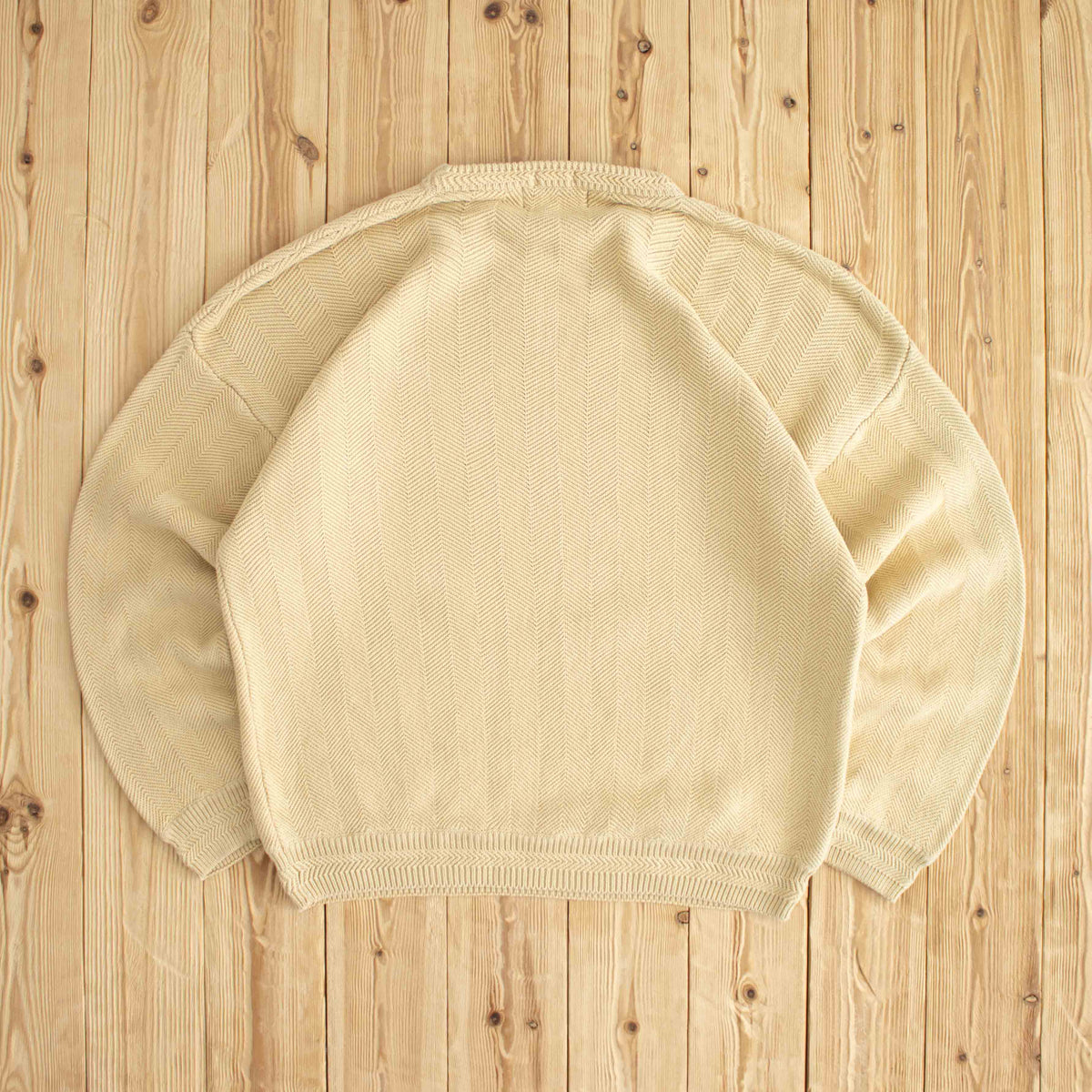 (L/XL) Chaps Ralph Lauren Vintage Embroidered Sweater Beige