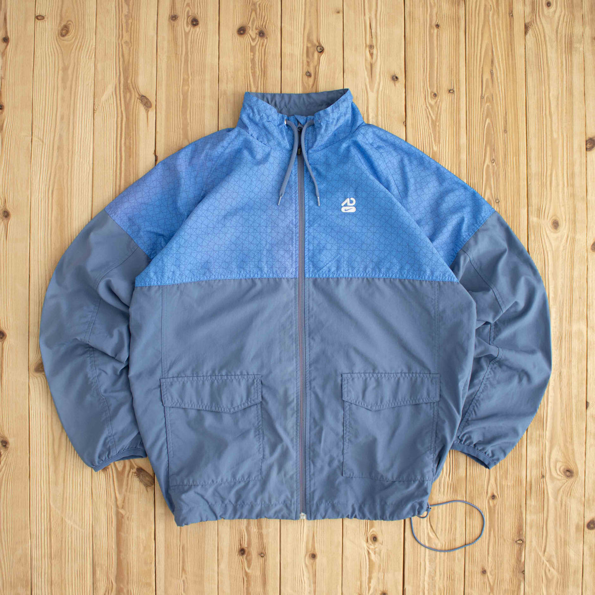 (L) Nike The Athletic Department Vintage Embroidered Jacket Blue
