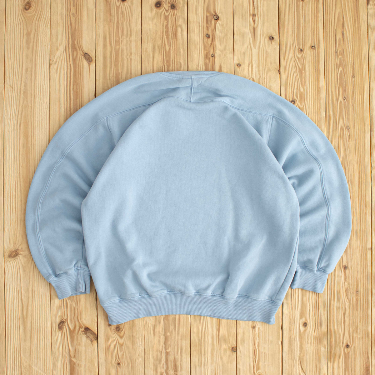 (S/M) Adidas Vintage Essential Embroidered Sweatshirt Blue