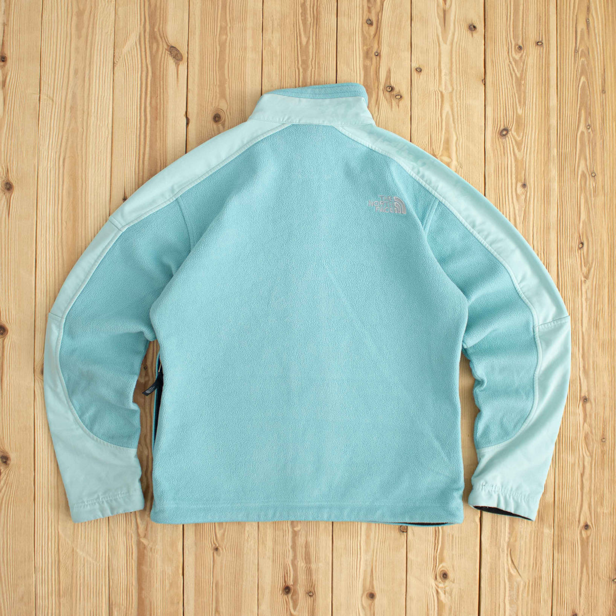 (M/L) The North Face Womens Vintage Embroidered Full-Zip Fleece Sweatshirt Blue