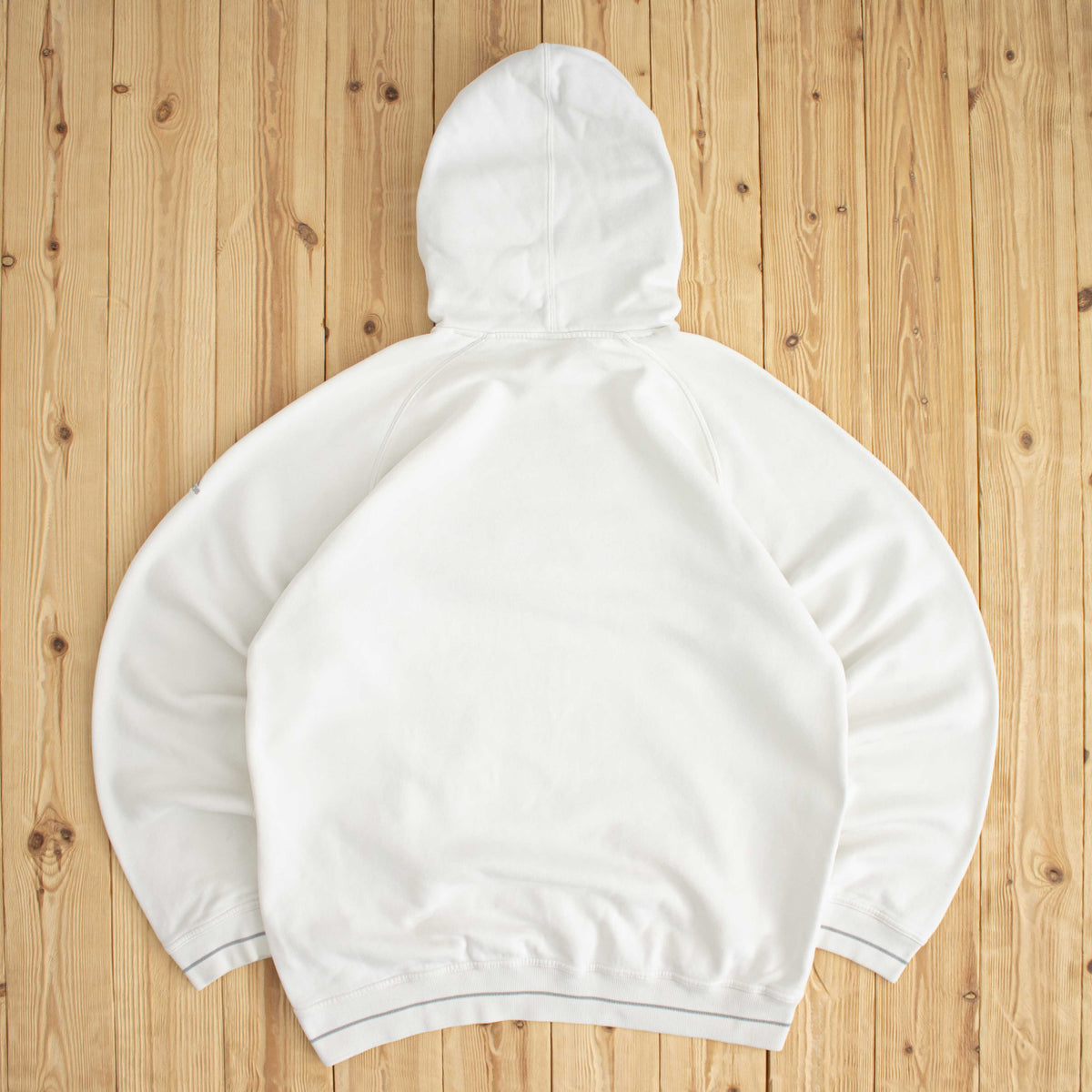 (XL) Adidas Athletic Club Vintage Embroidered Hoodie White