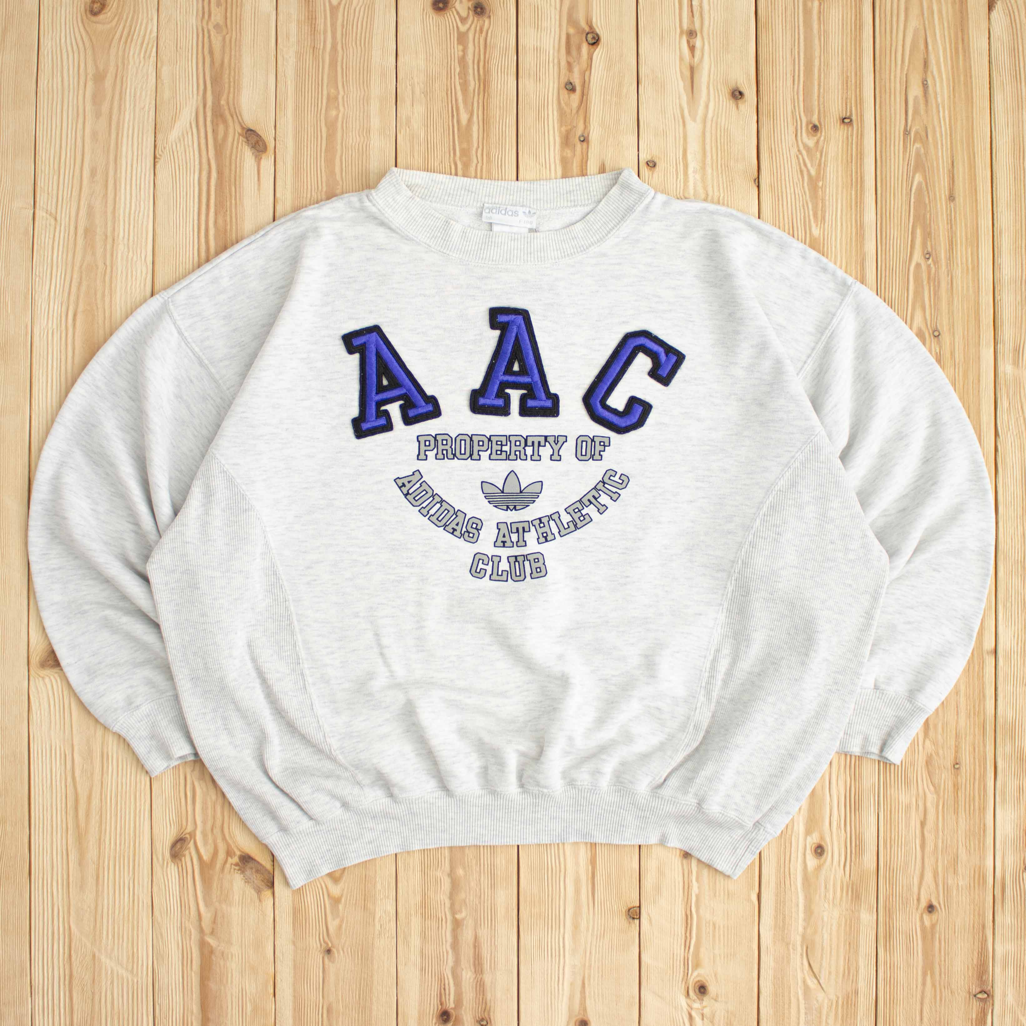(M/L) Vintage Adidas Athletic Club Embroidered Sweatshirt