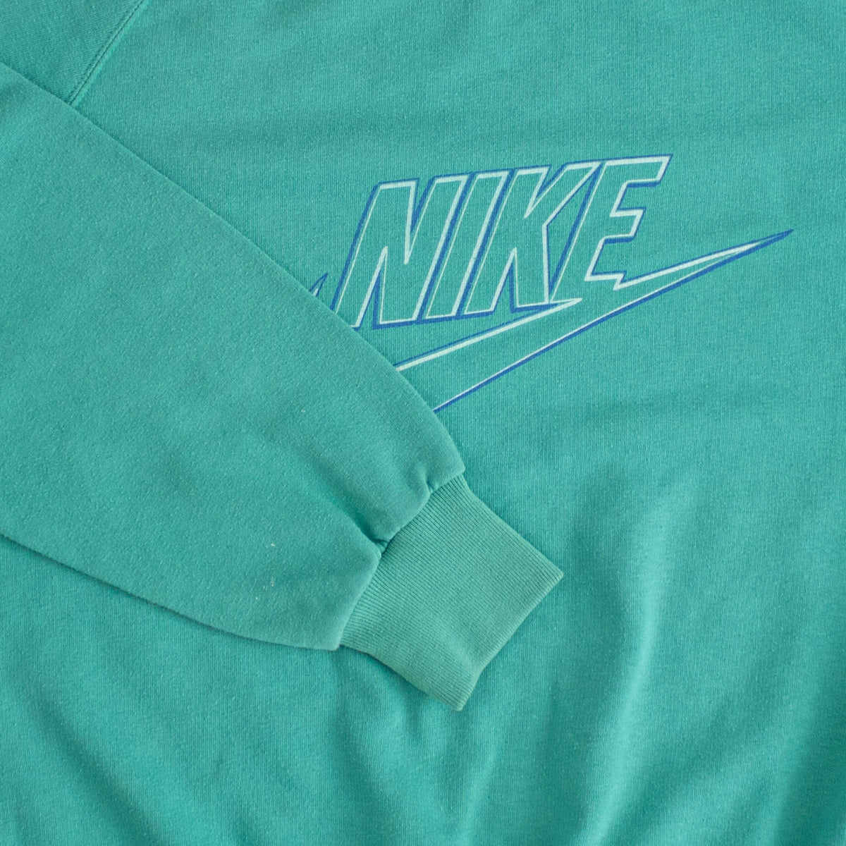 (M/L) Nike 80s Spell Out Vintage Sweatshirt Blue