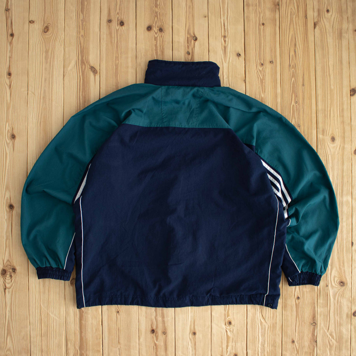 (XL) Adidas Vintage Essential Embroidered Light Jacket Blue