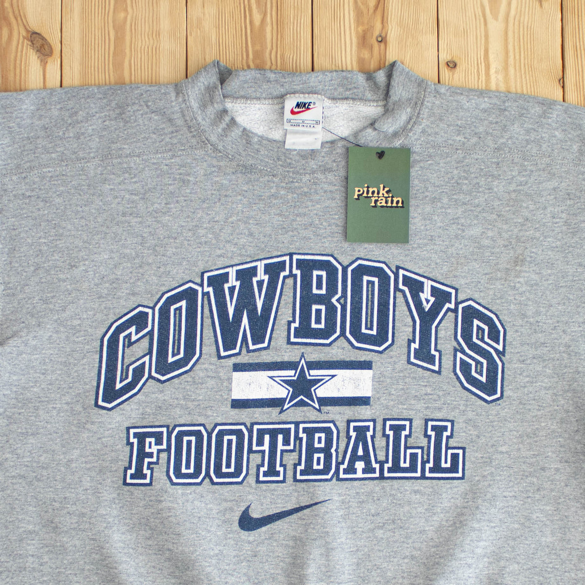 (M) Nike Dallas Cowboys NFL Vintage Sweatshirt Gray