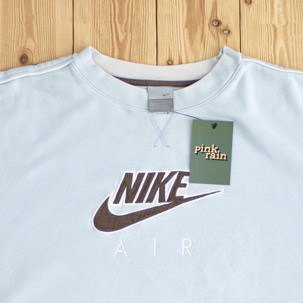 (S) Nike Air Vintage Embroidered Sweatshirt Blue
