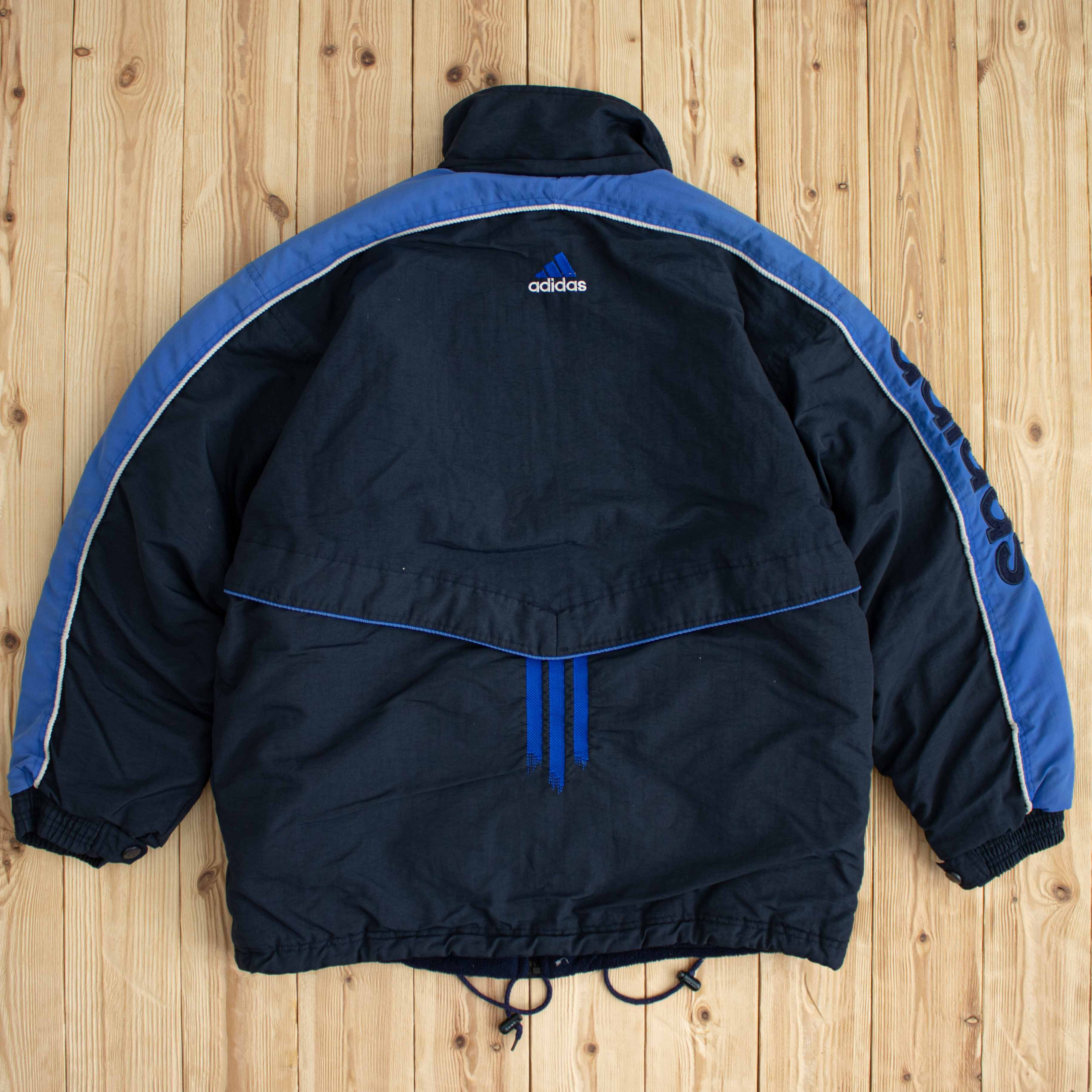 (XL) Vintage Adidas Embroidered Puffer Jacket