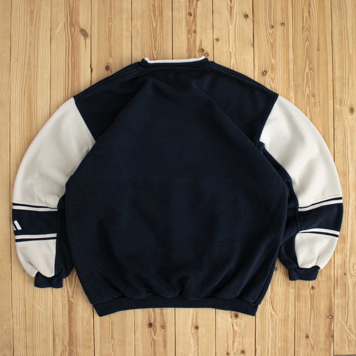 (L/XL) Adidas Vintage Embroidered Sweatshirt Blue