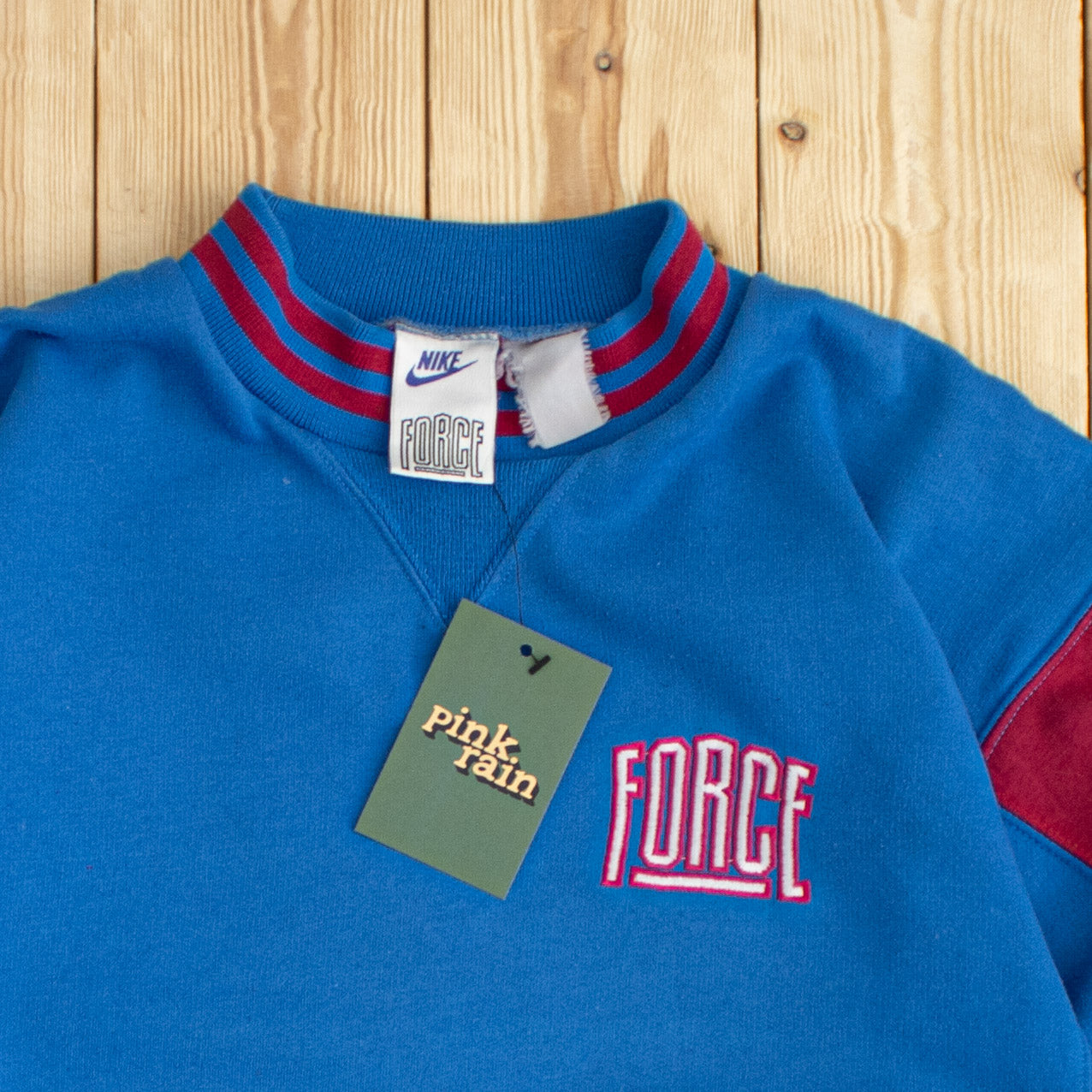 (S/M) Vintage Nike Force Embroidered Sweatshirt