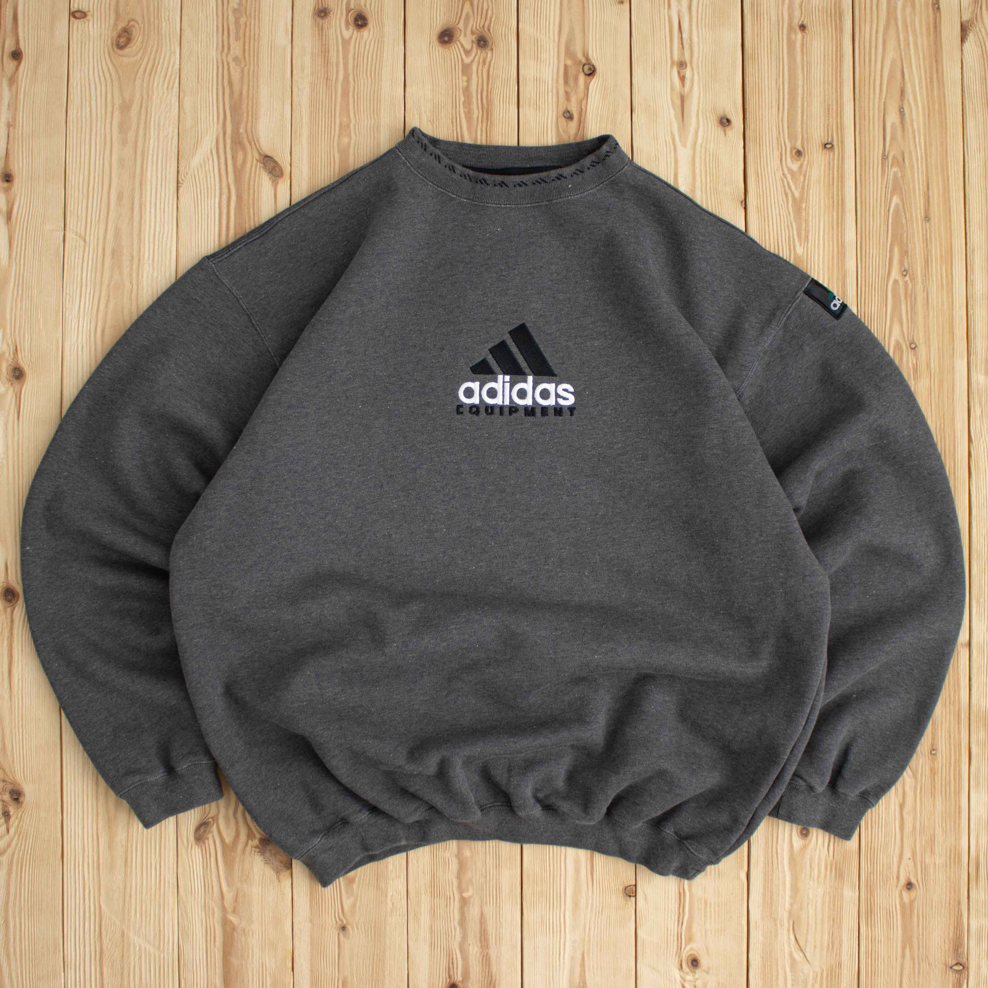 (XL) Vintage Adidas Equipment Embroidered Sweatshirt