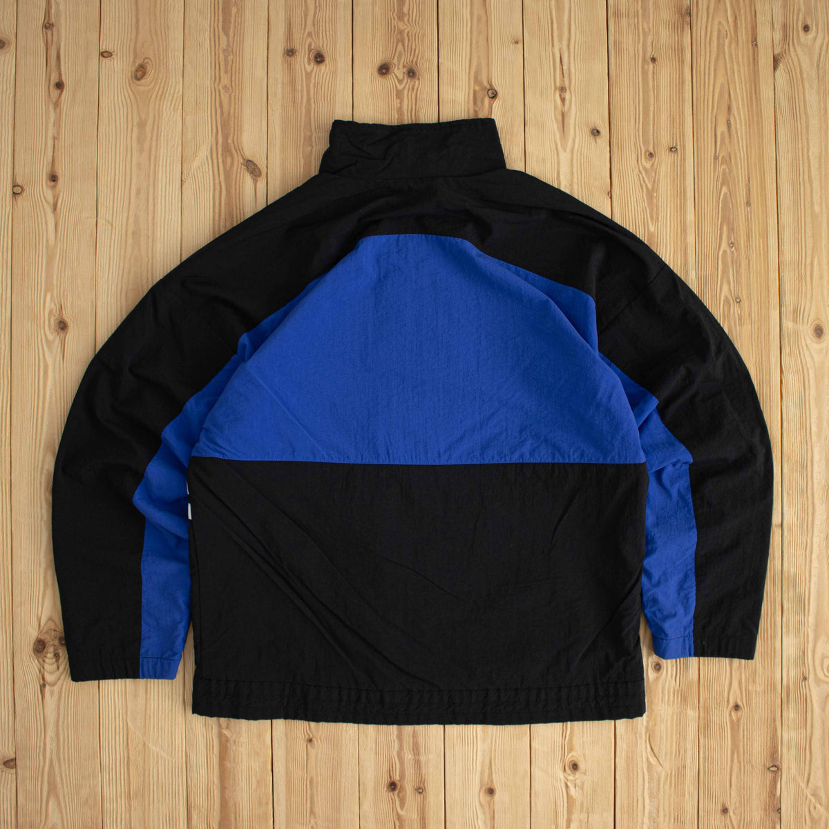 (L/XL) Adidas Vintage Embroidered Reversible Jacket Black Blue