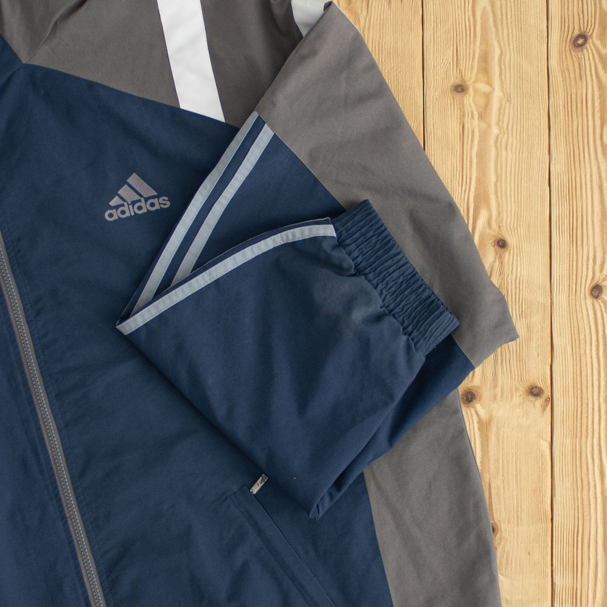 (XL) Adidas Vintage Essential Jacket Blue